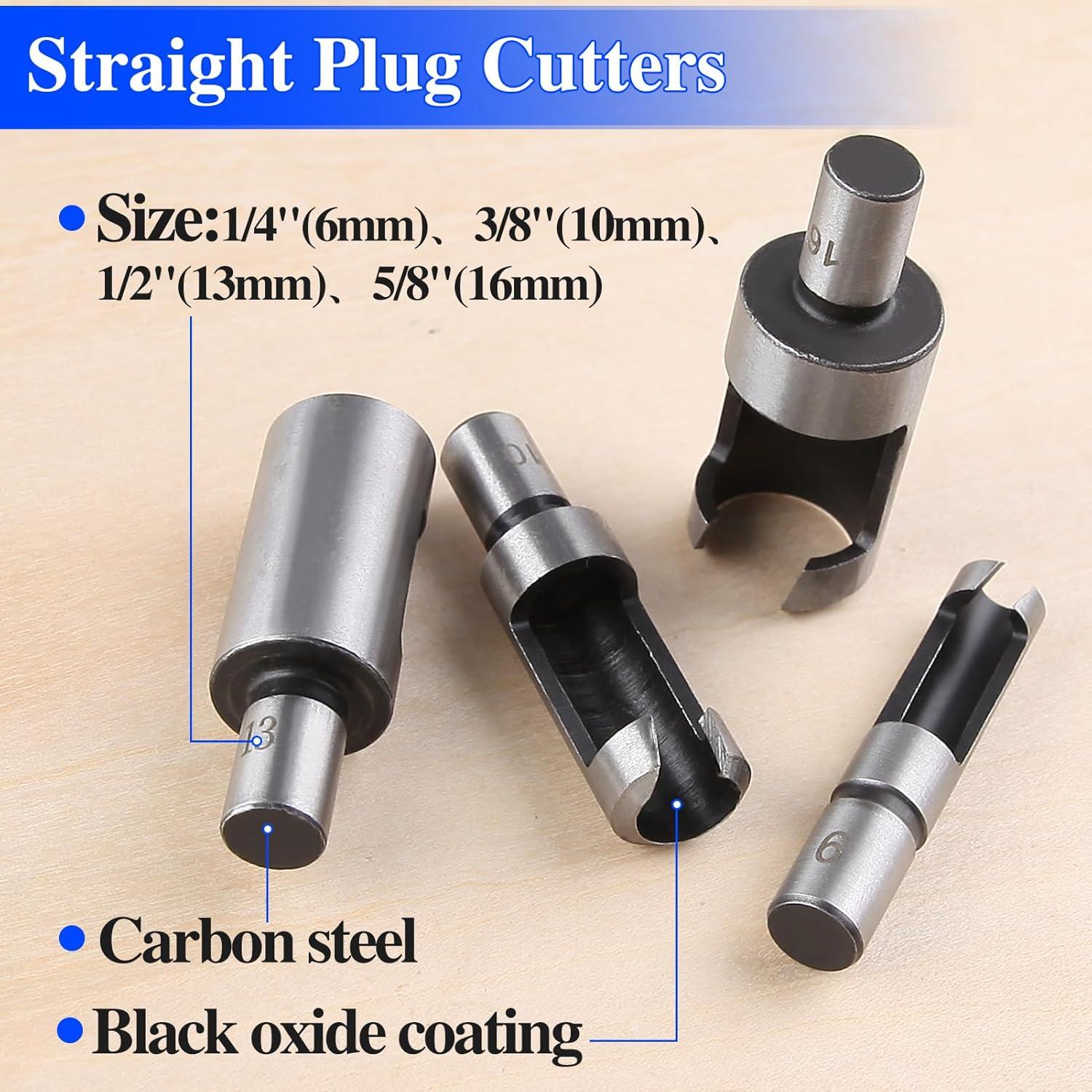 Juego de Brocas para Cortar Tapones de Madera LEONTOOL 8 Piezas