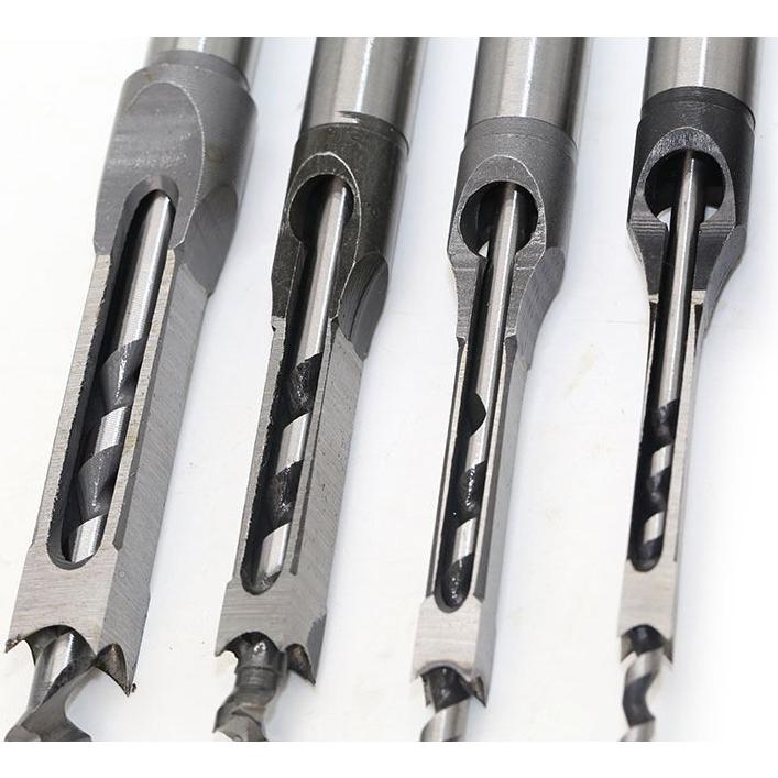 Juego de brocas cuadradas de madera Yingte 4 piezas 6.4-12.7mm