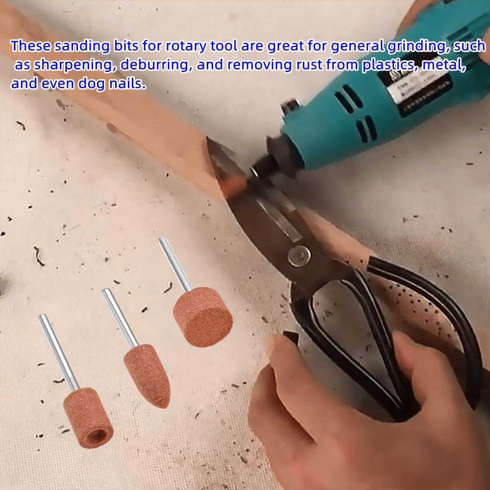 Set de 60 Piedras de Esmeril Montadas dophee 10mm y 15mm