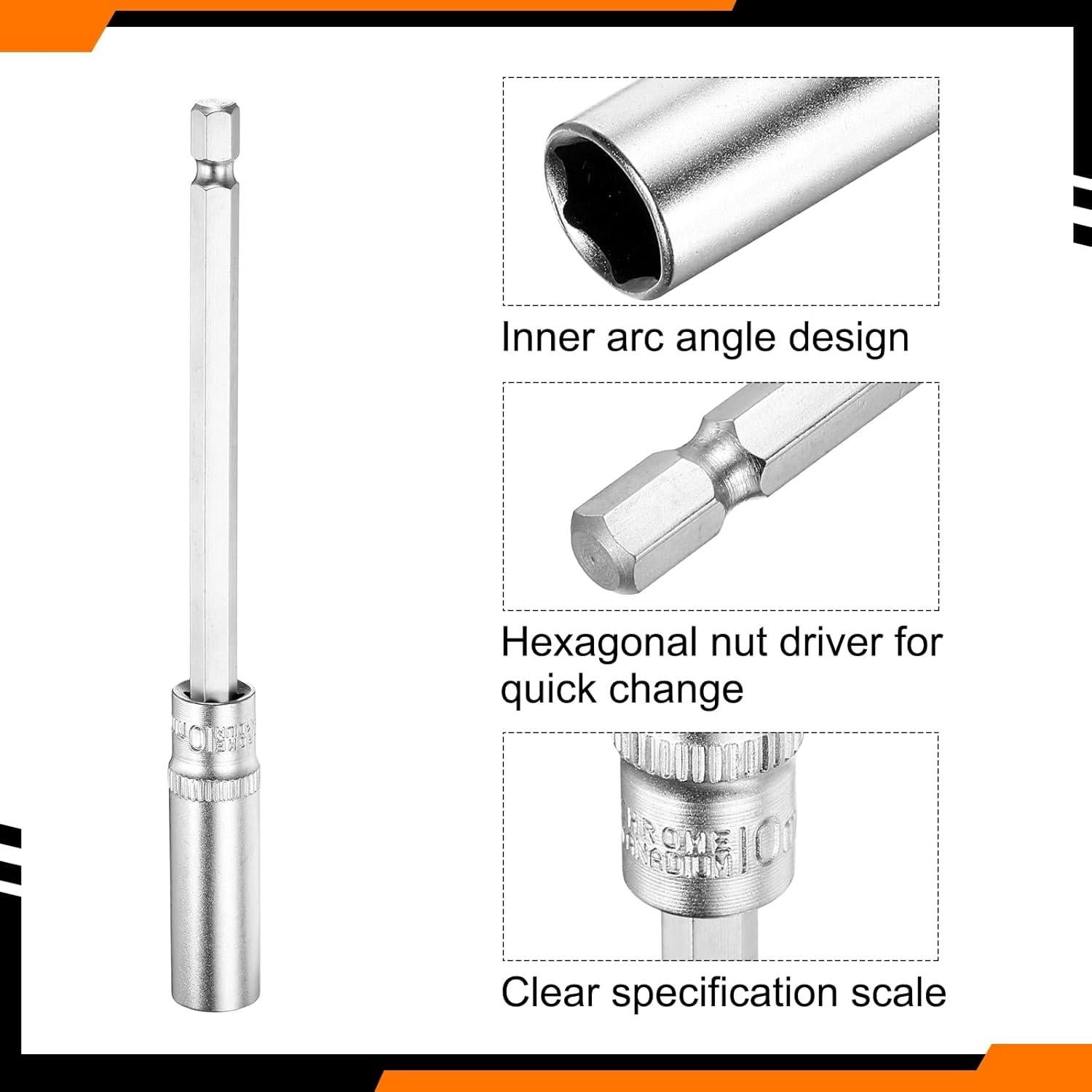 Broca de Conductor de Tuercas 10mm Hexagonal HARFINGTON