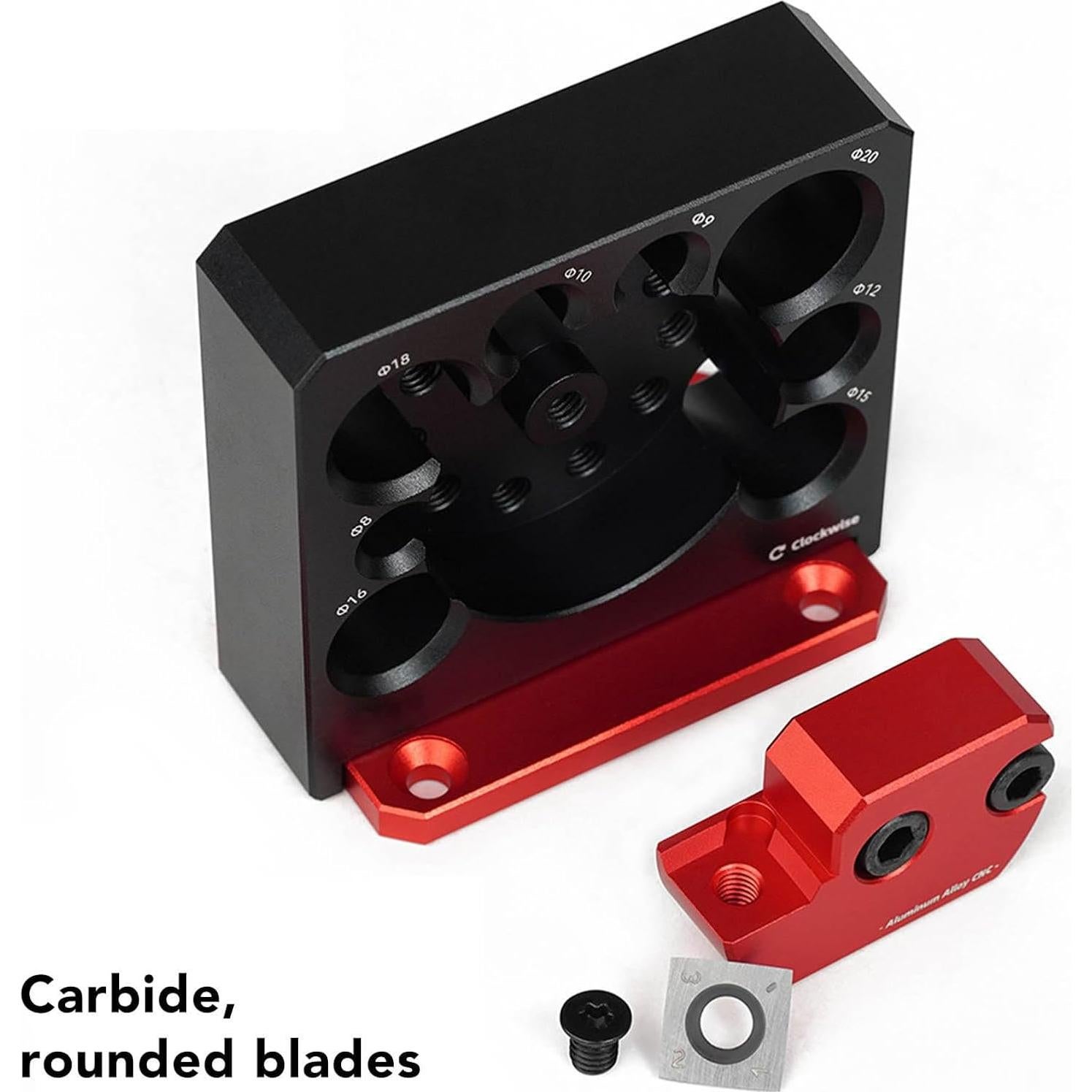 Plantilla para Espigas de Carburo Focket, 8 Agujeros 8-20mm