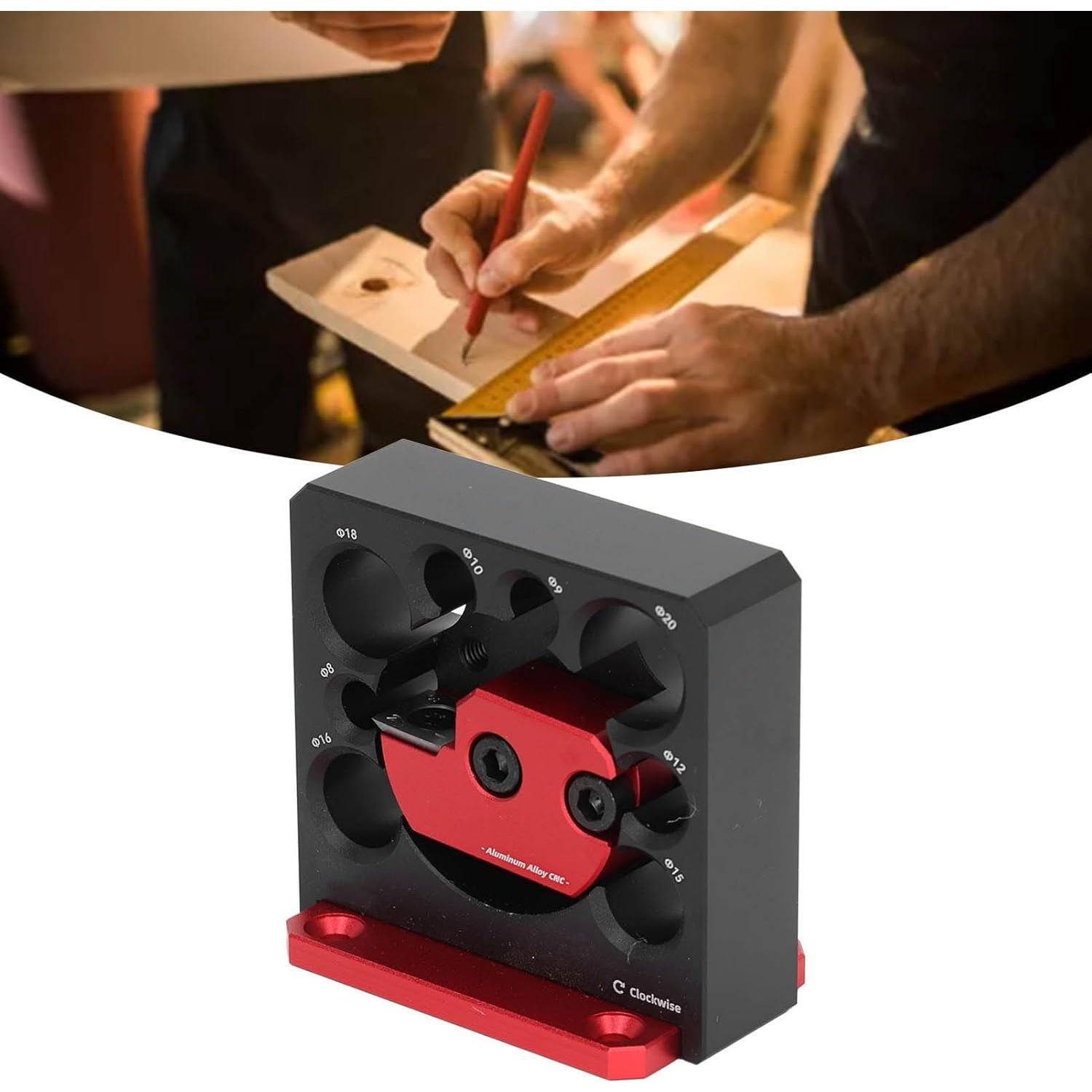 Plantilla para Espigas de Carburo Focket, 8 Agujeros 8-20mm