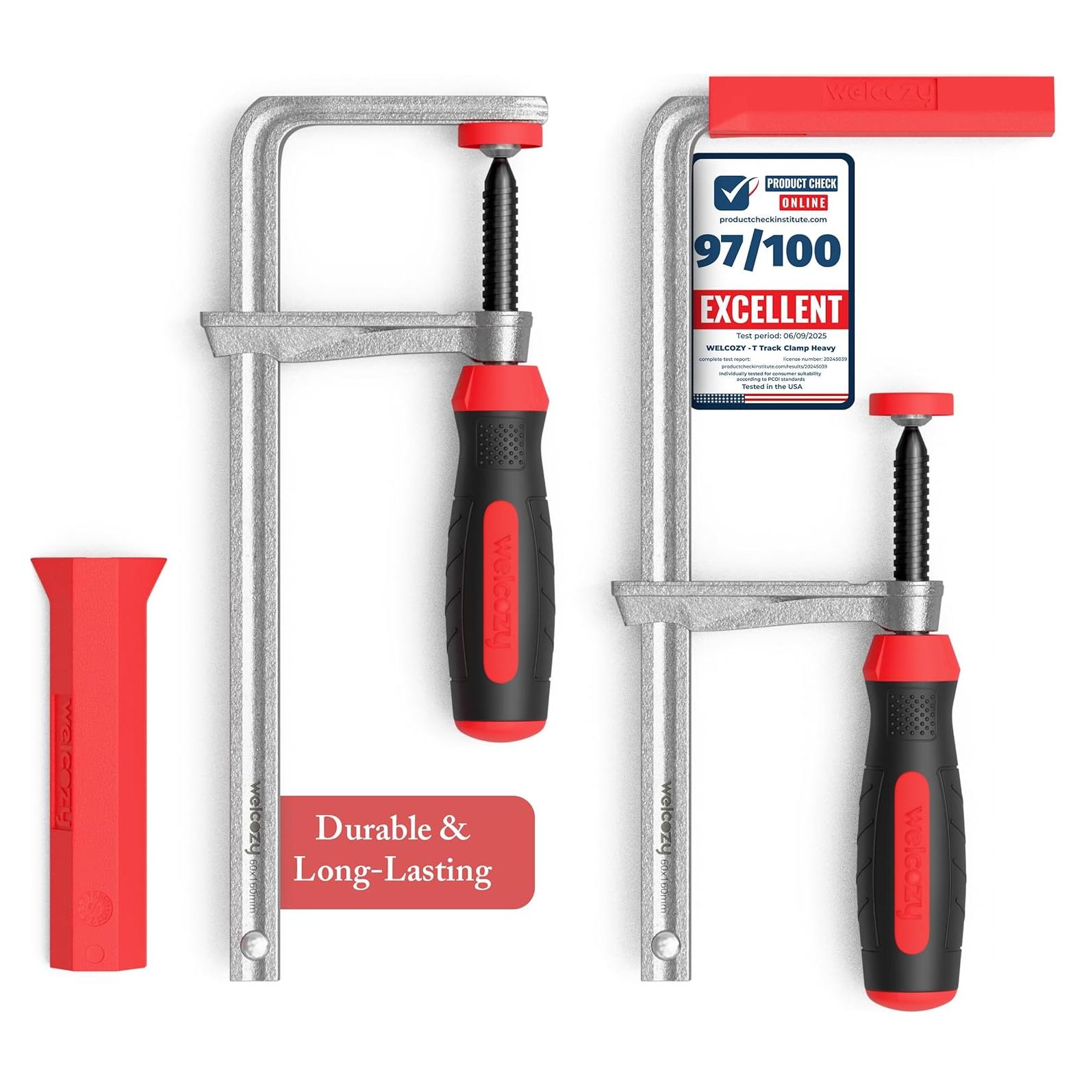 Abrazaderas F de Alta Resistencia Enjoy Tools - Paquete de 2