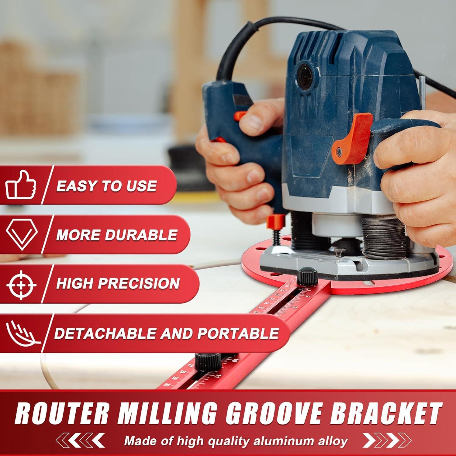 Plantilla de Corte Circular Ajustable Aluminio 4 en 1 MorningRo