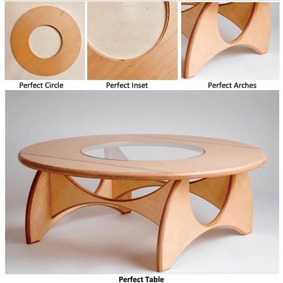 Jasper 390 PRO Guía de Círculo para Router - Corta 184 Círculos de 18 a 134 cm