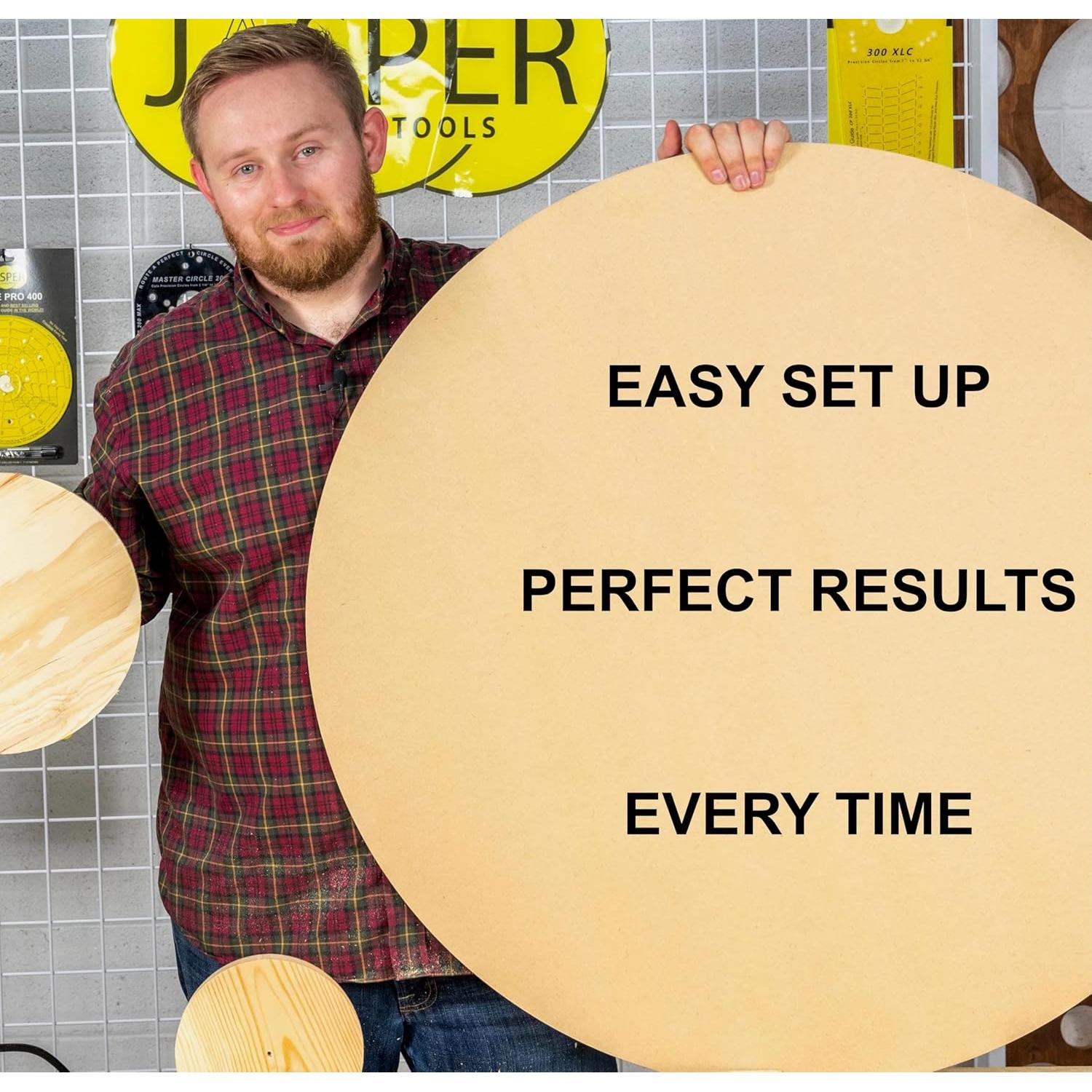 Jasper 390 PRO Guía de Círculo para Router - Corta 184 Círculos de 18 a 134 cm