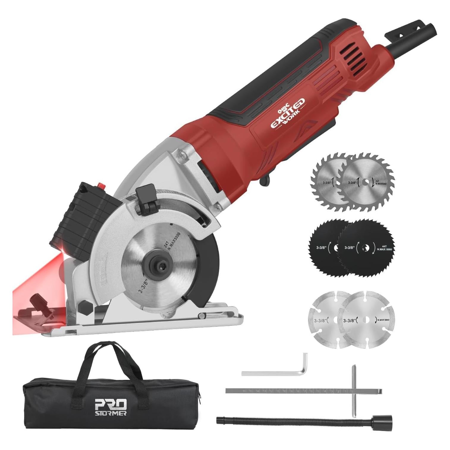 Mini Sierra Circular 4.5Amp Trabajo Emocionante 5000RPM