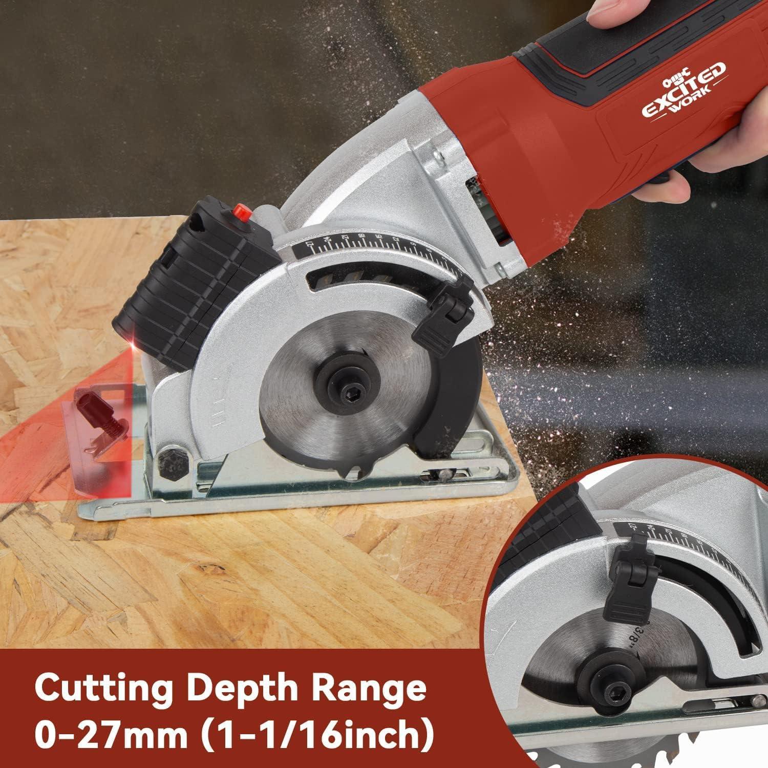 Mini Sierra Circular 4.5Amp Trabajo Emocionante 5000RPM