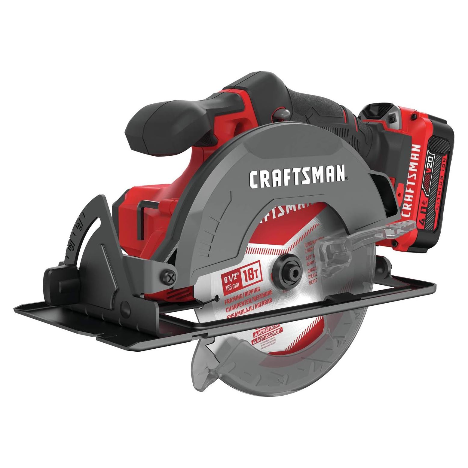 Sierra Circular Inalámbrica Craftsman V20 20V 6.35 cm 4200 RPM