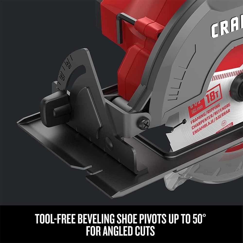 Sierra Circular Inalámbrica Craftsman V20 20V 6.35 cm 4200 RPM