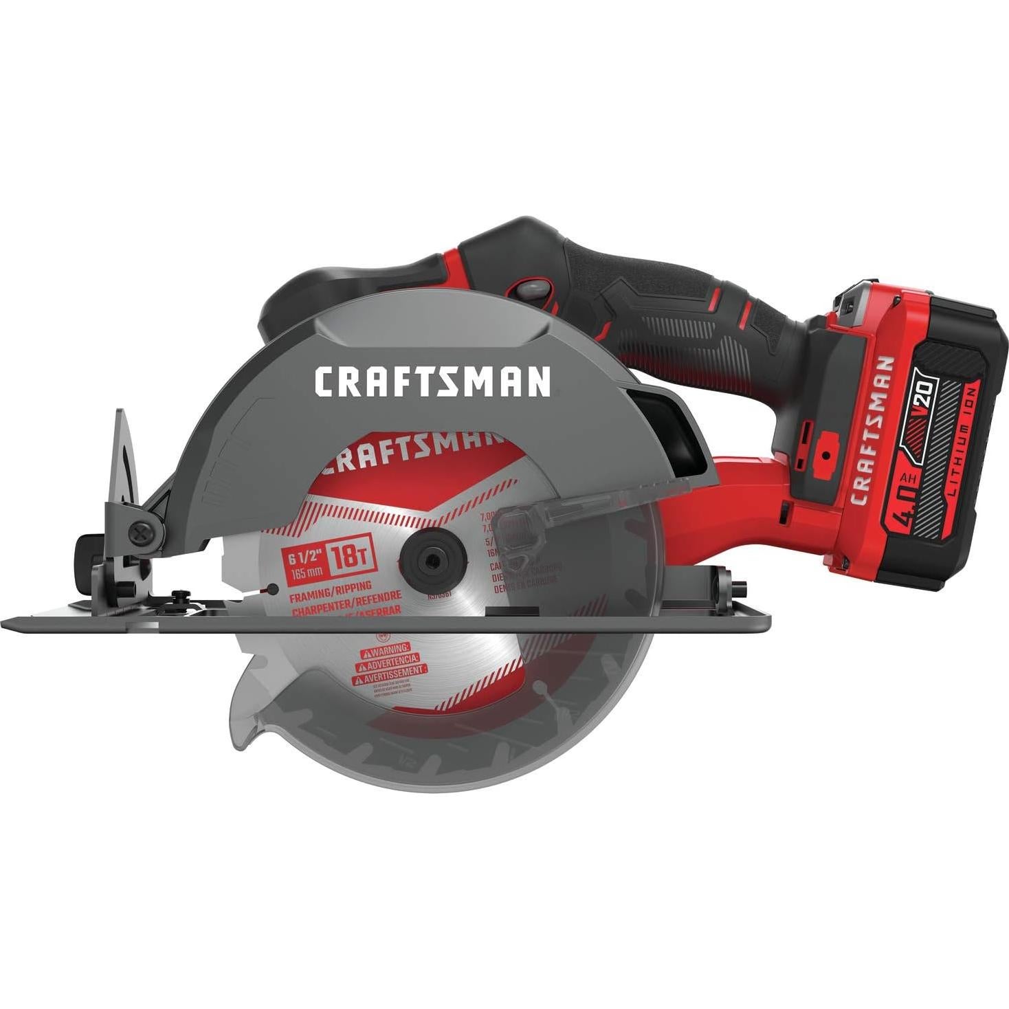 Sierra Circular Inalámbrica Craftsman V20 20V 6.35 cm 4200 RPM