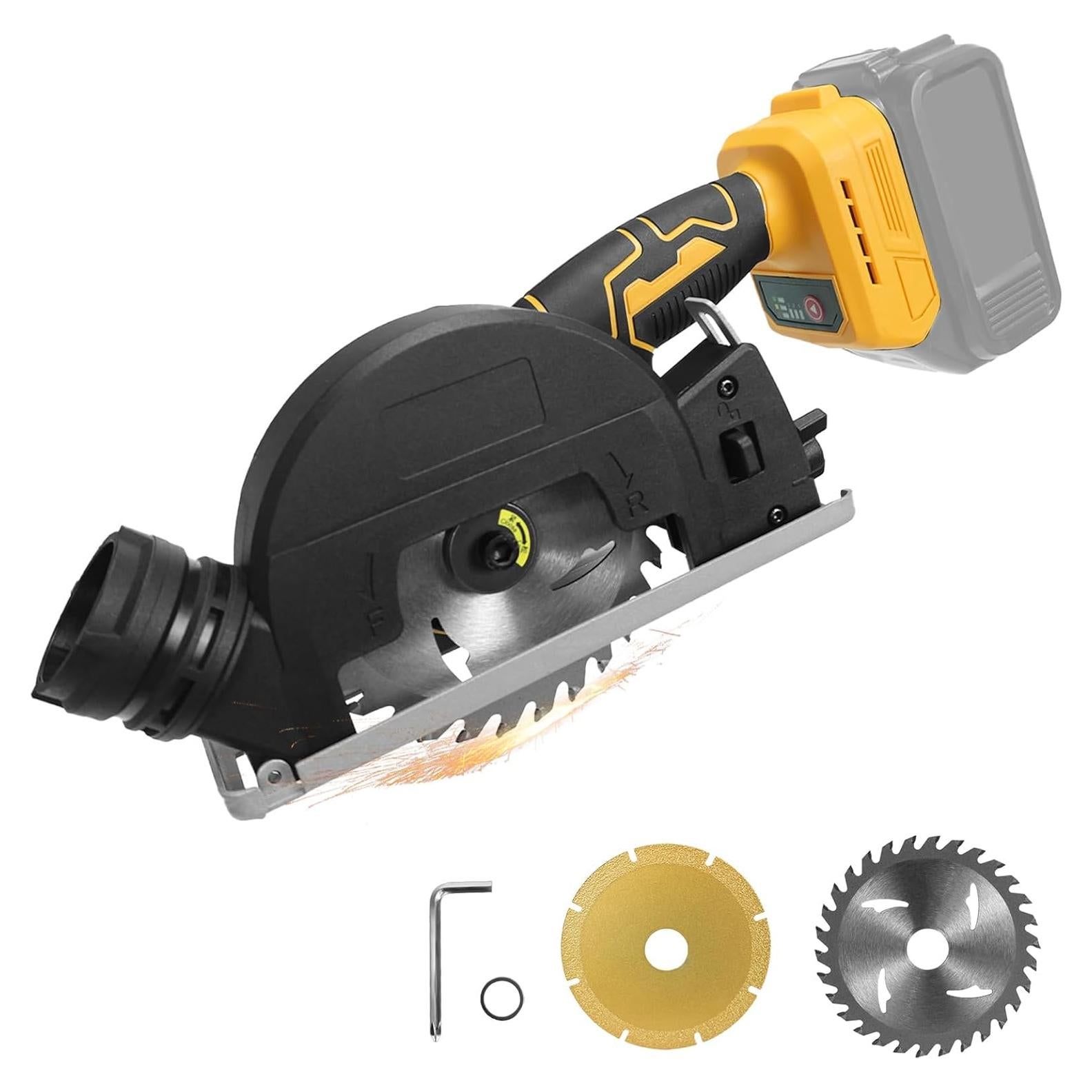 Sierra Circular Mini Inalámbrica HLiePiHa 20V 4" 12000RPM