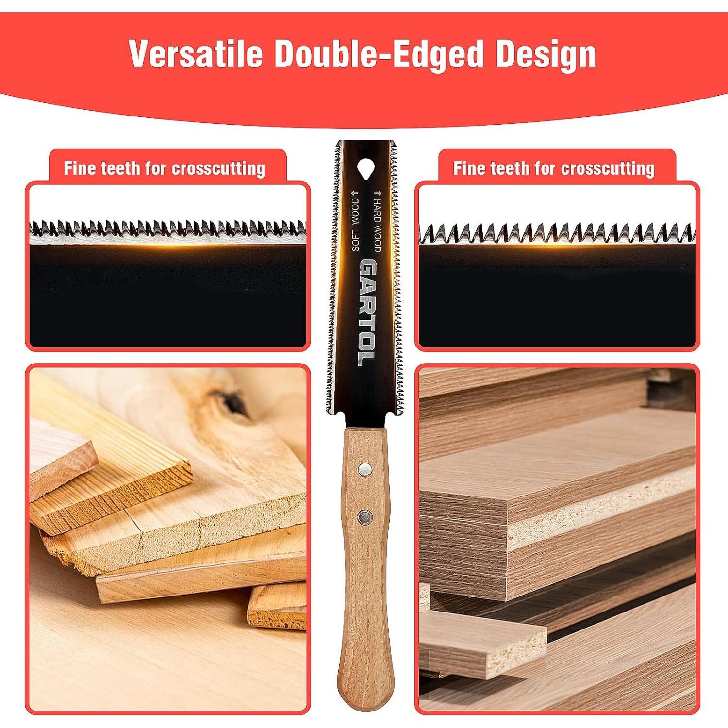 Juego de Sierras de Mano Japonesas GARTOL 2 Piezas 15.24 cm