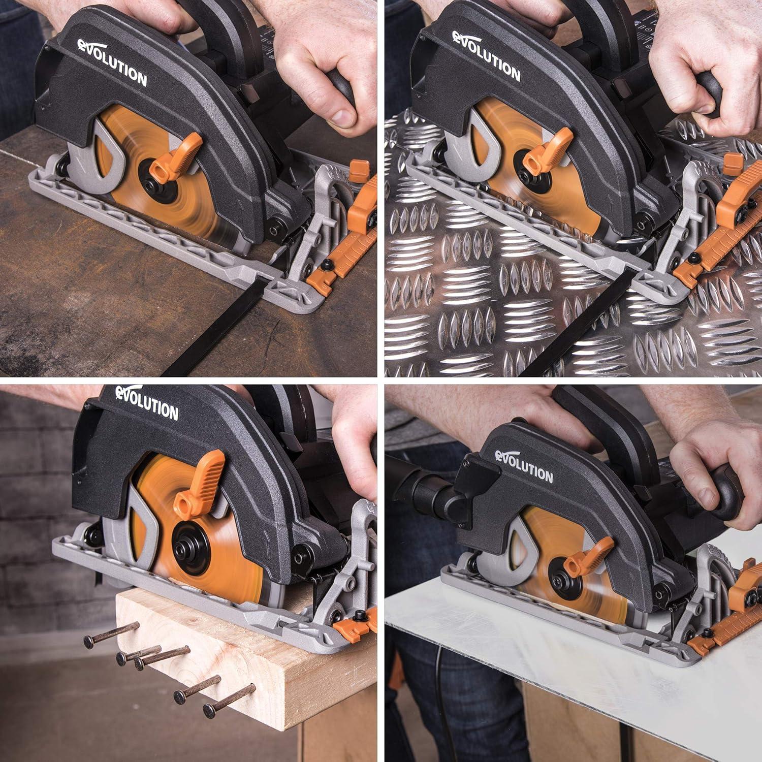 Sierra Circular Evolution R185CCS 18.42 cm 1200W Naranja