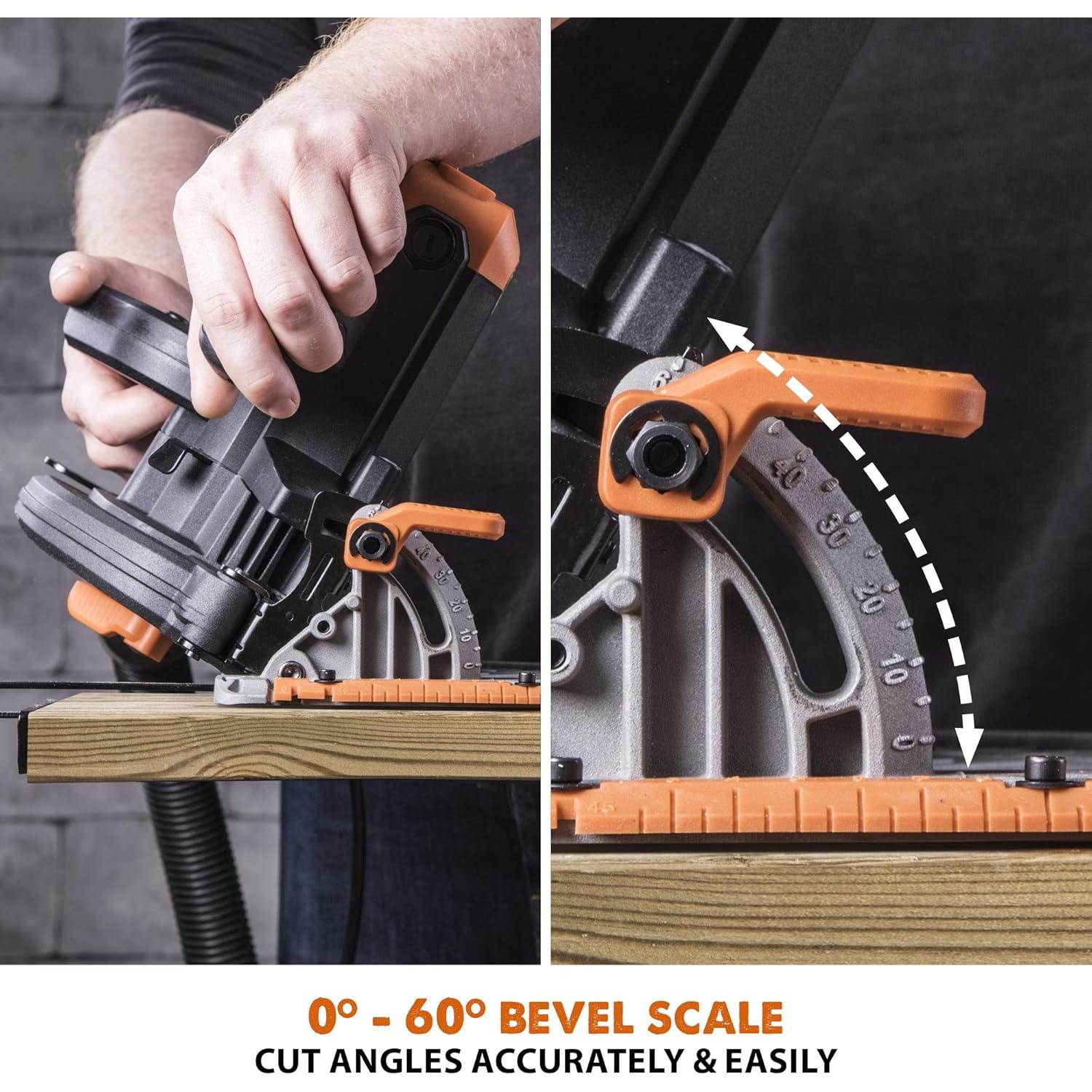 Sierra Circular Evolution R185CCS 18.42 cm 1200W Naranja