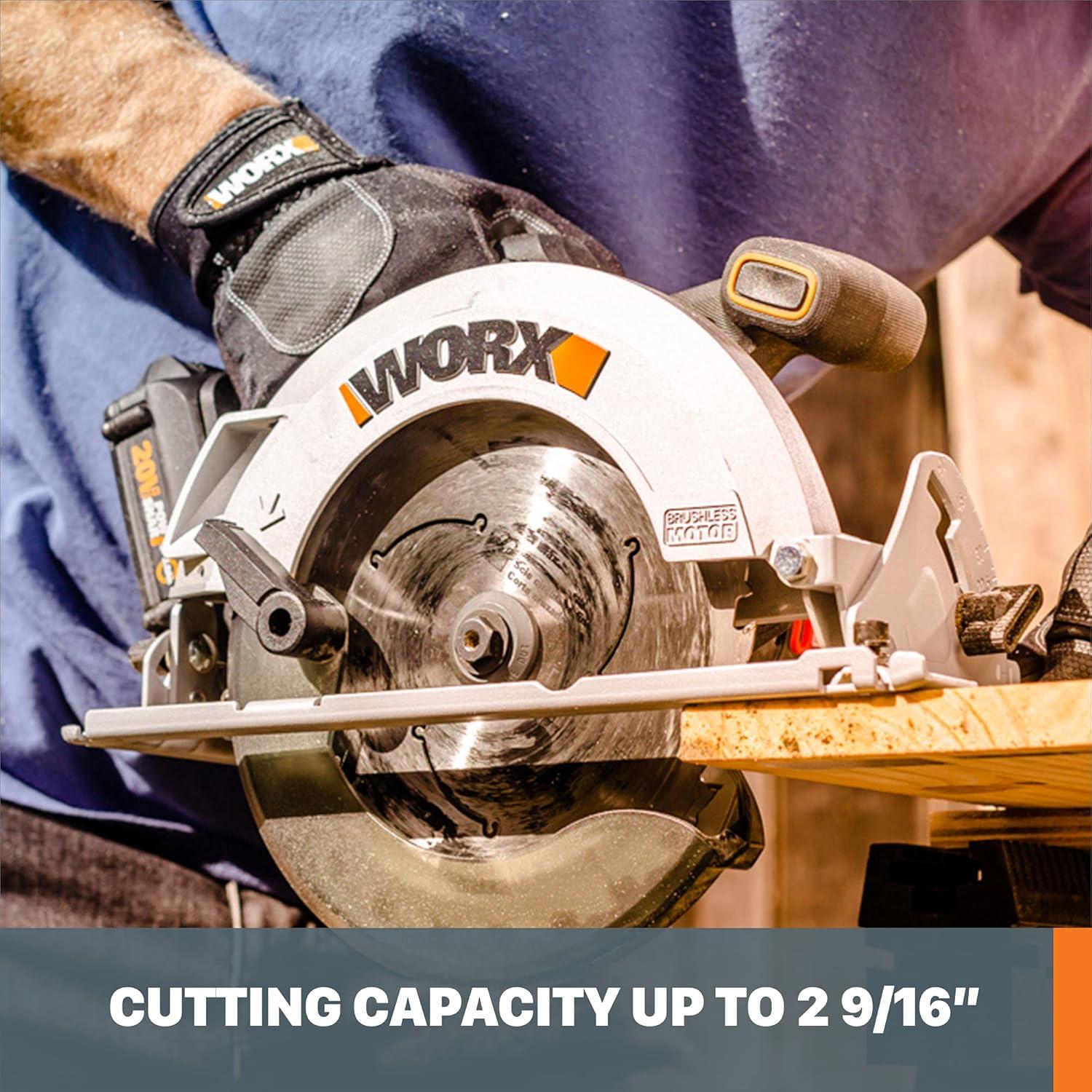 Sierra Circular Inalámbrica Worx Nitro WX520L 20V 7.25"