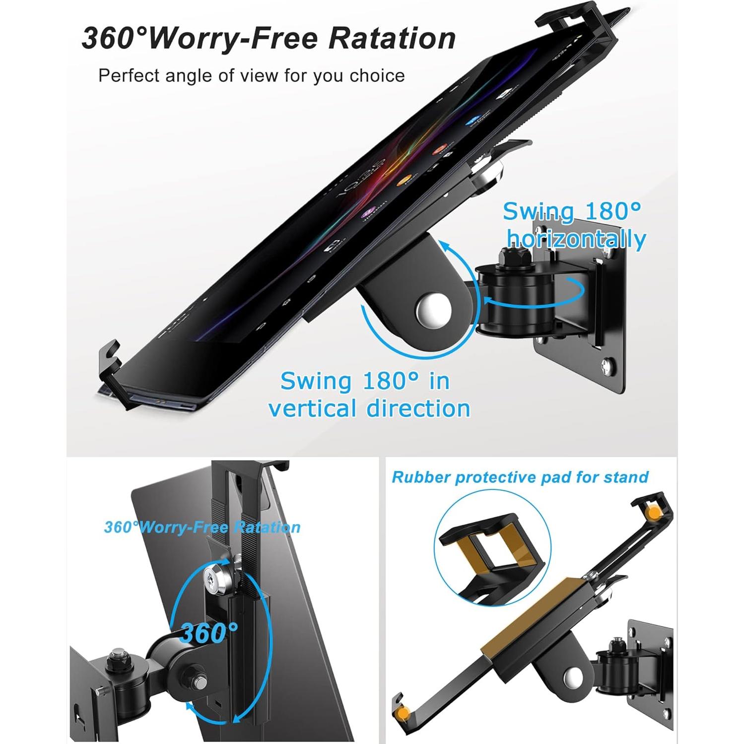 Soporte de Pared Antirrobo Keuvirya para Tabletas 7-11"