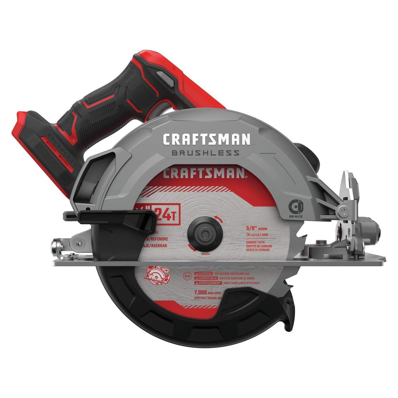 Sierra Circular Inalámbrica CRAFTSMAN V20 20V 4.0 kg 56°