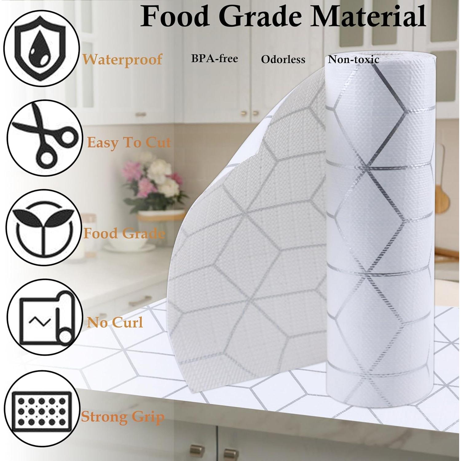 Forro Antideslizante para Estantes GMCOZY 25.4 cm x 609.6 cm