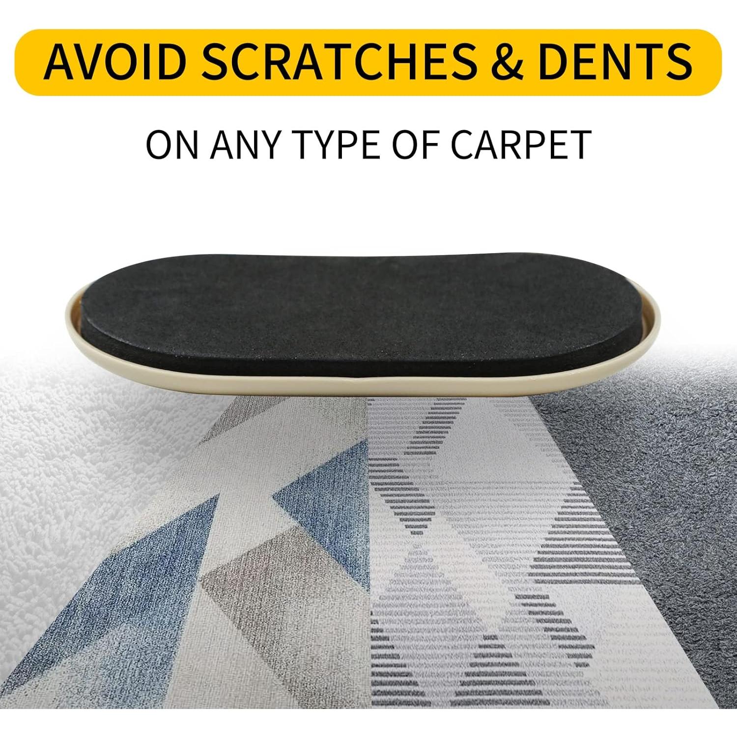 Deslizadores de Muebles Ovalados New Space 8 Piezas 9 x 15 cm