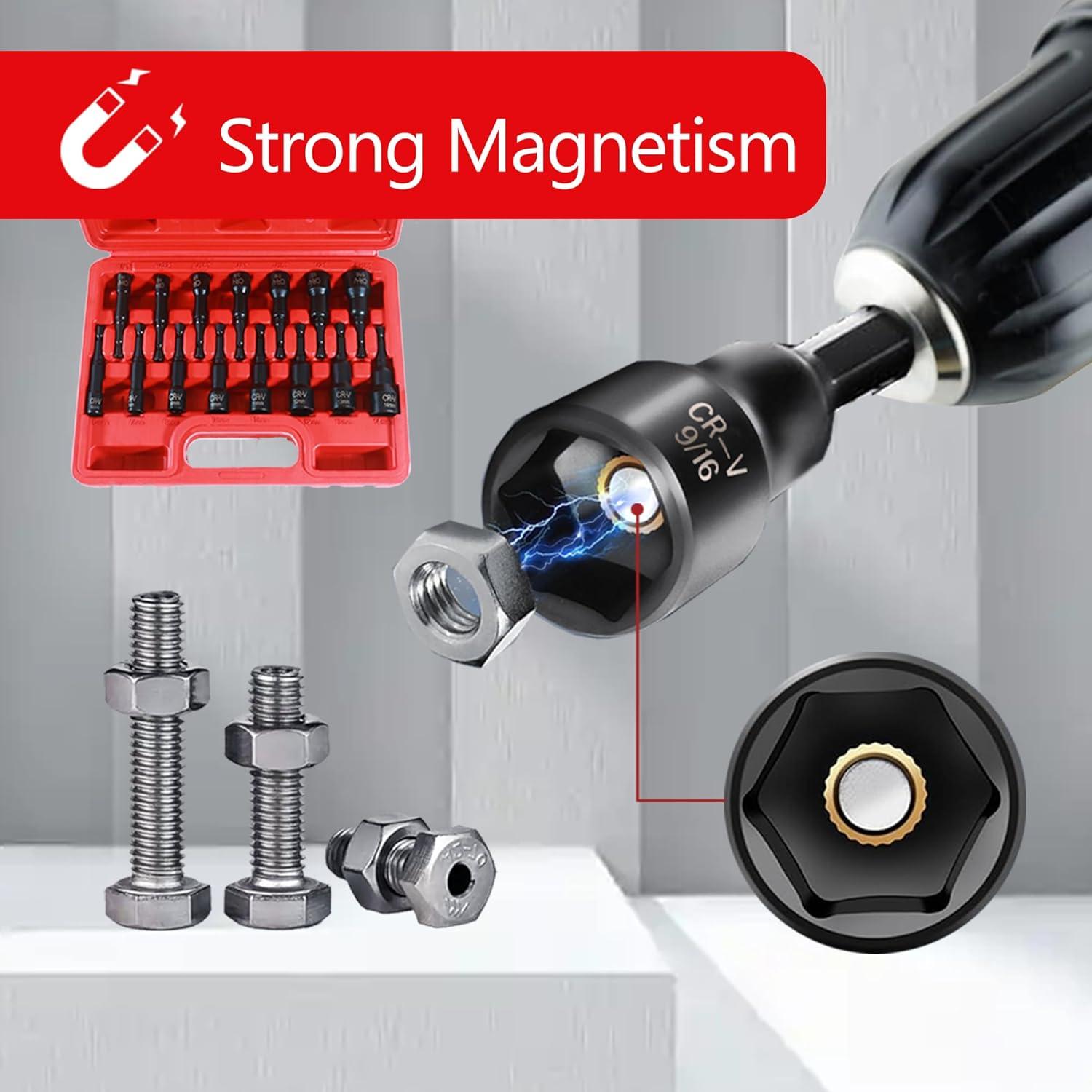 Juego de 15 Piezas Destornillador Magnético PANOVOS 2.5"