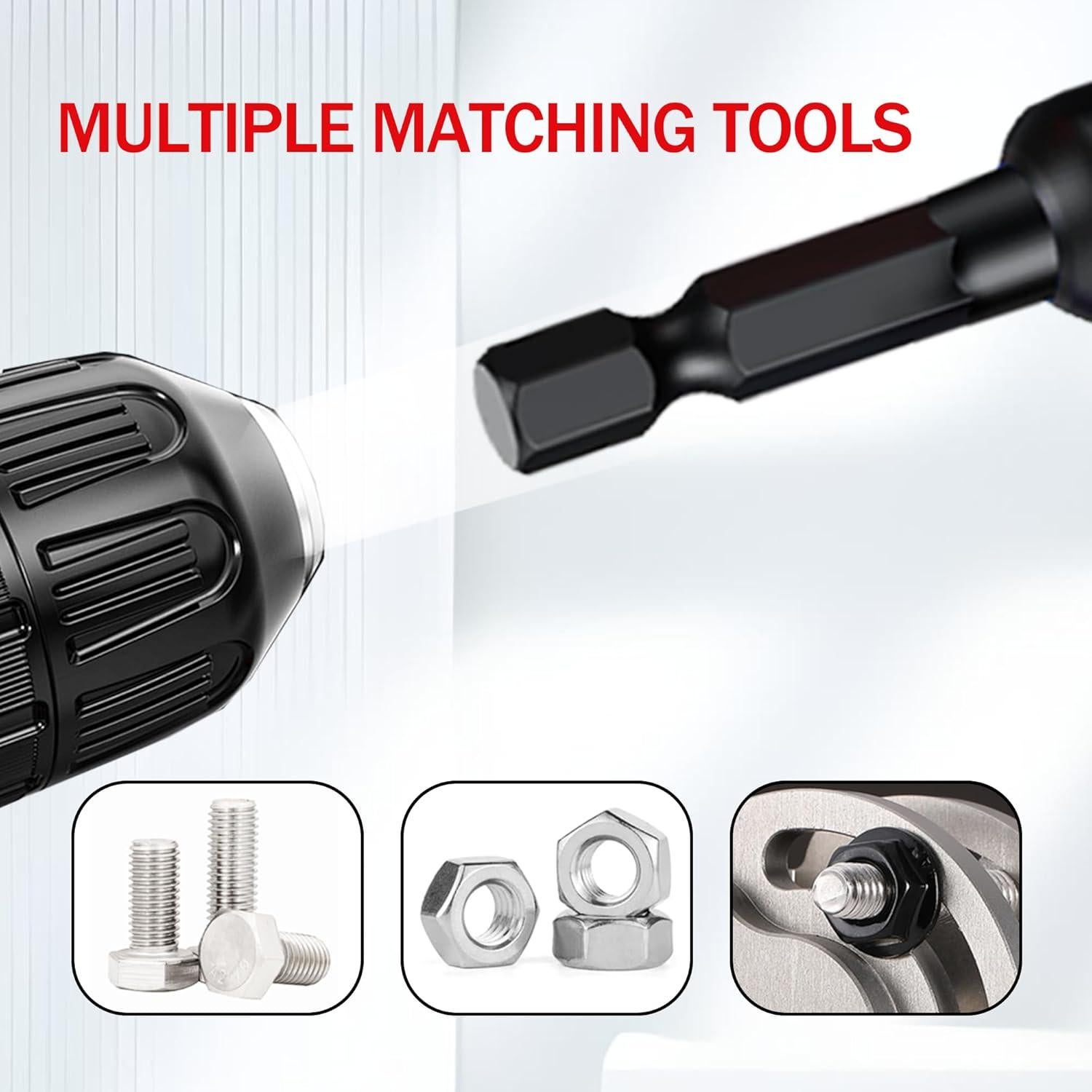 Juego de 15 Piezas Destornillador Magnético PANOVOS 2.5"