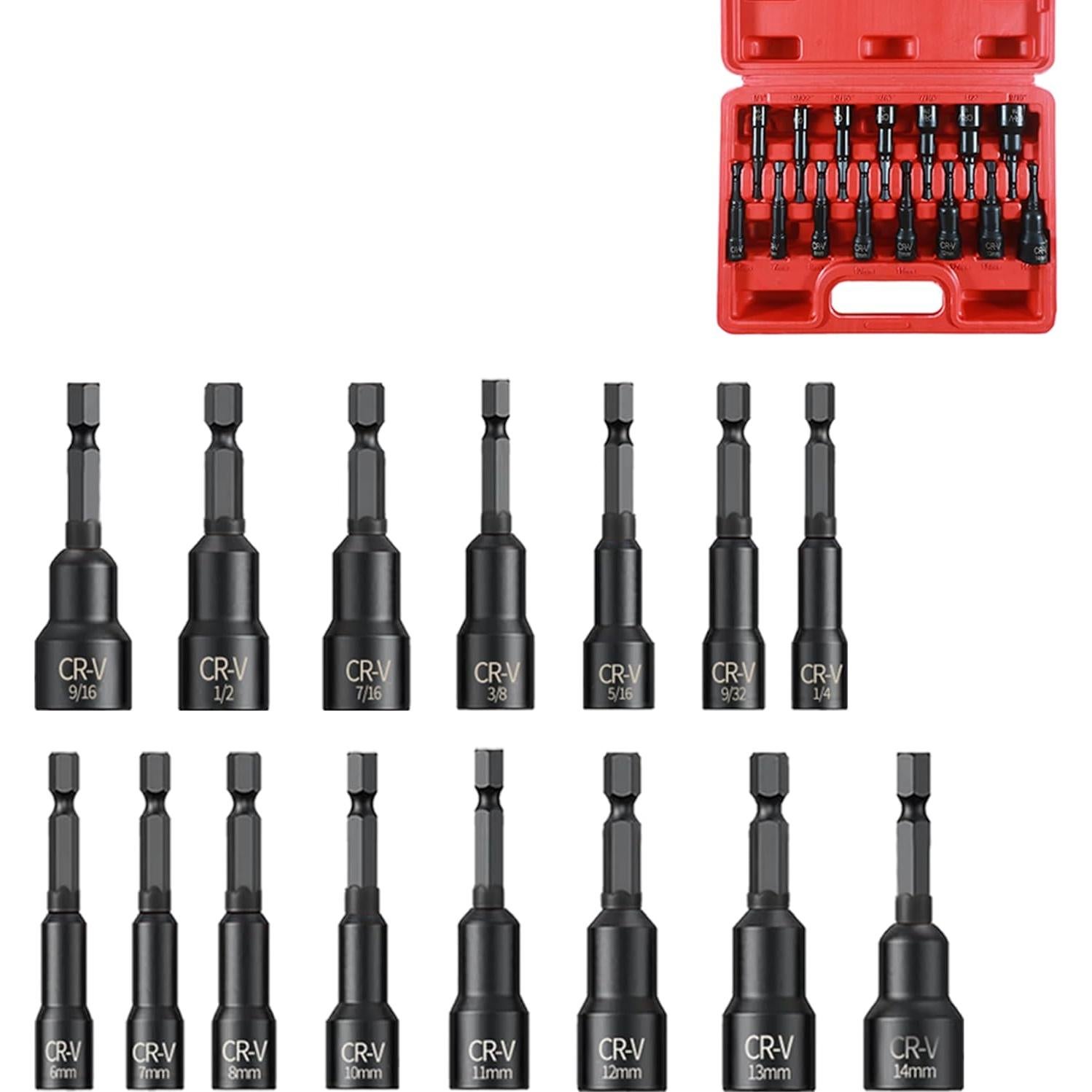 Juego de 15 Piezas Destornillador Magnético PANOVOS 2.5"