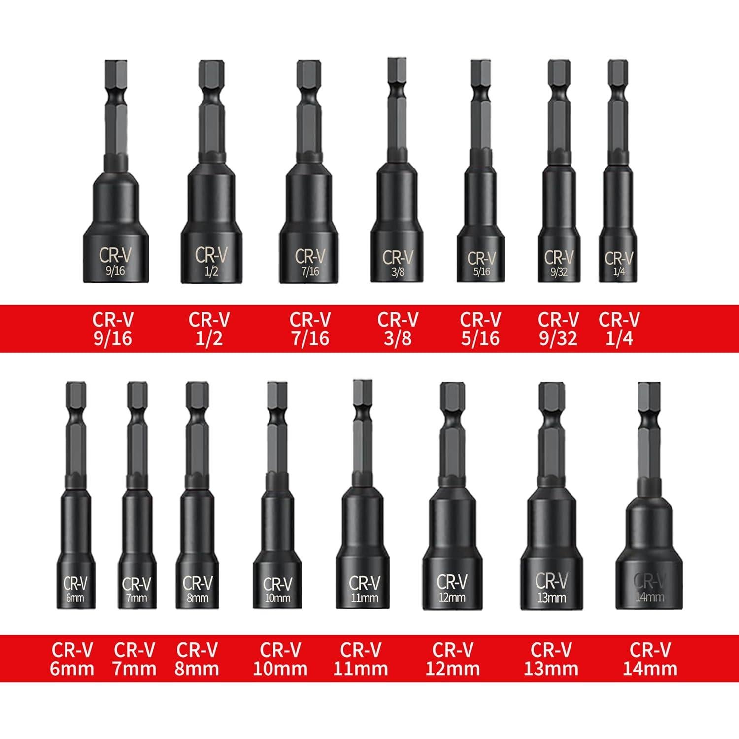 Juego de 15 Piezas Destornillador Magnético PANOVOS 2.5"