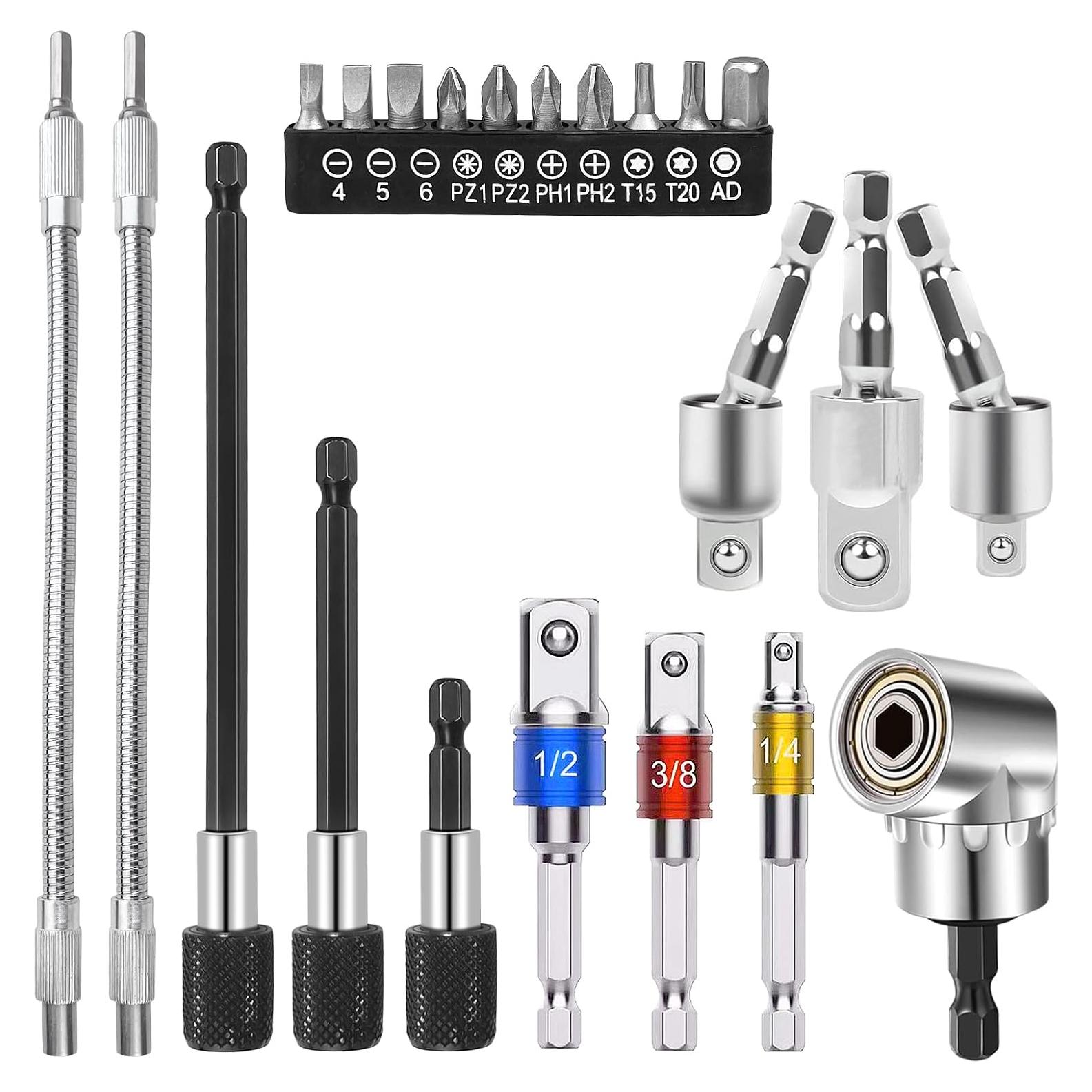 Juego de Extensión de Broca Flexible Guyuyii 22 Piezas