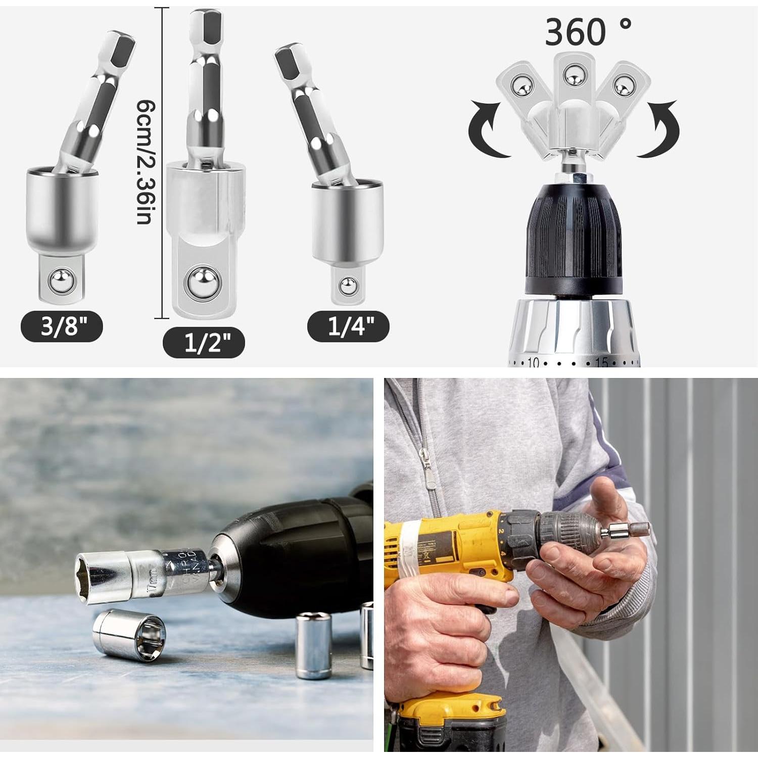 Juego de Extensión de Broca Flexible Guyuyii 22 Piezas