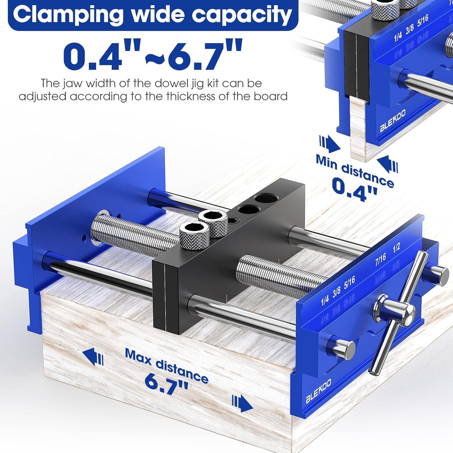 Kit de Plantilla de Perforación Autocentrante Blekoo 17 cm