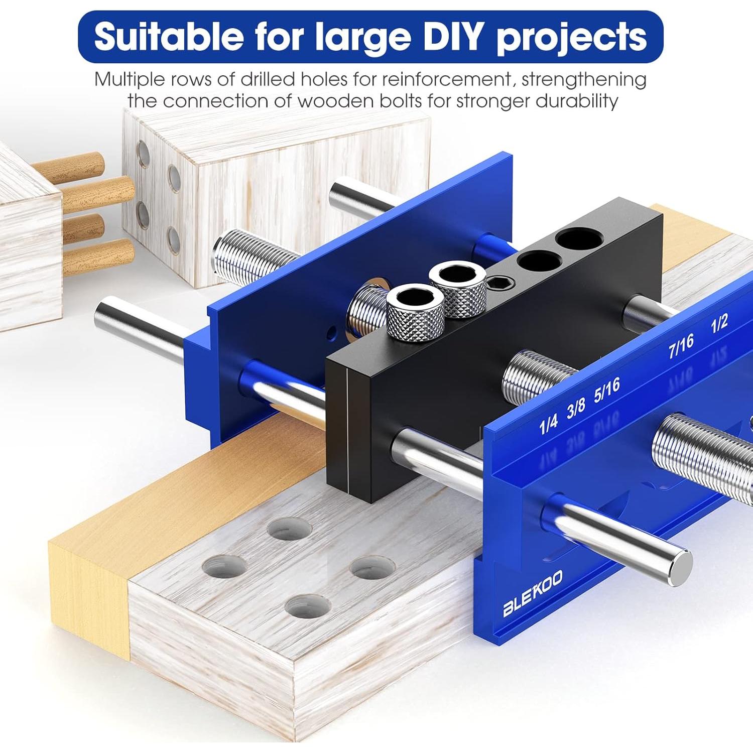 Kit de Plantilla de Perforación Autocentrante Blekoo 17 cm