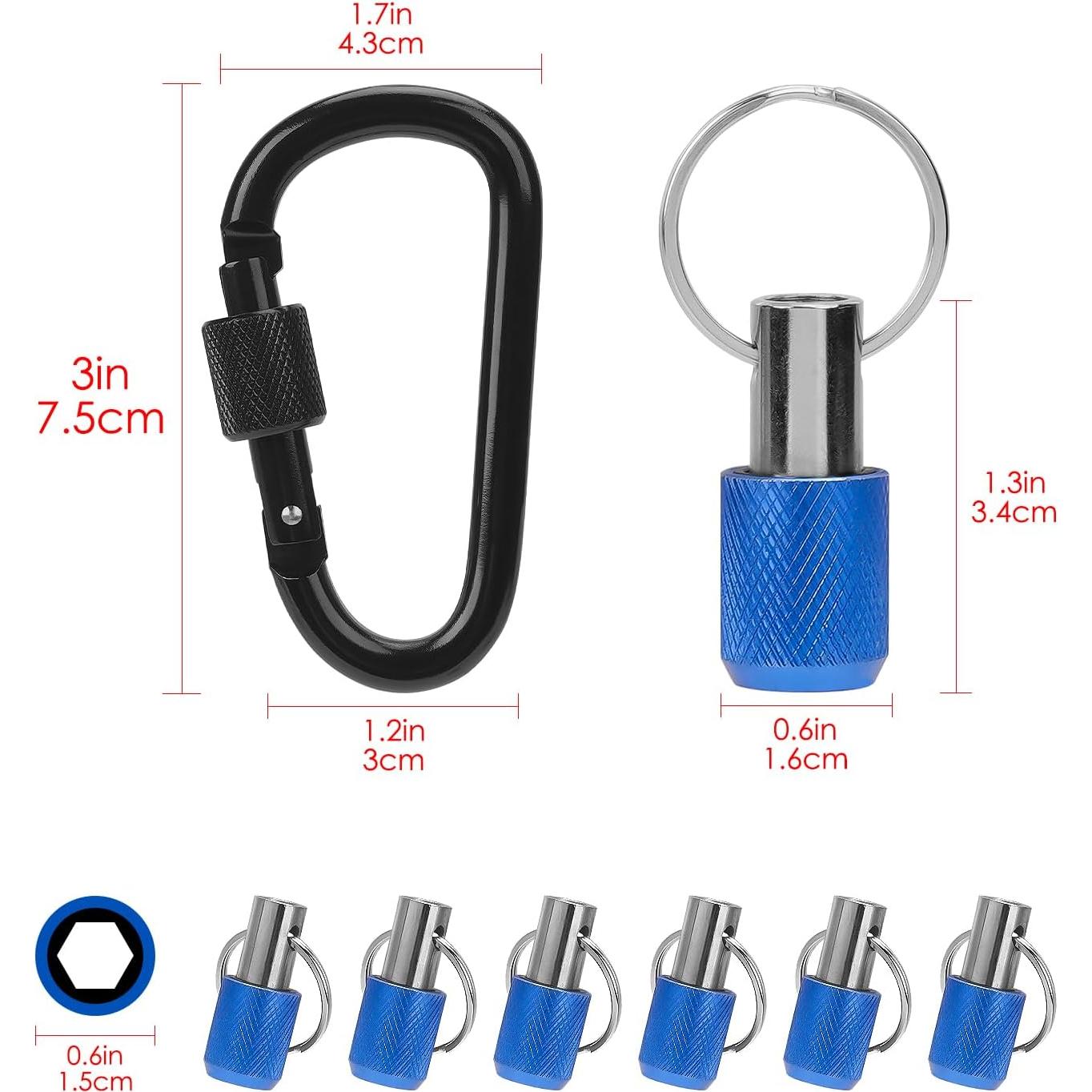 Soporte de Llave para Bits Hexagonales LUEXBOX 1/4" 6 Piezas