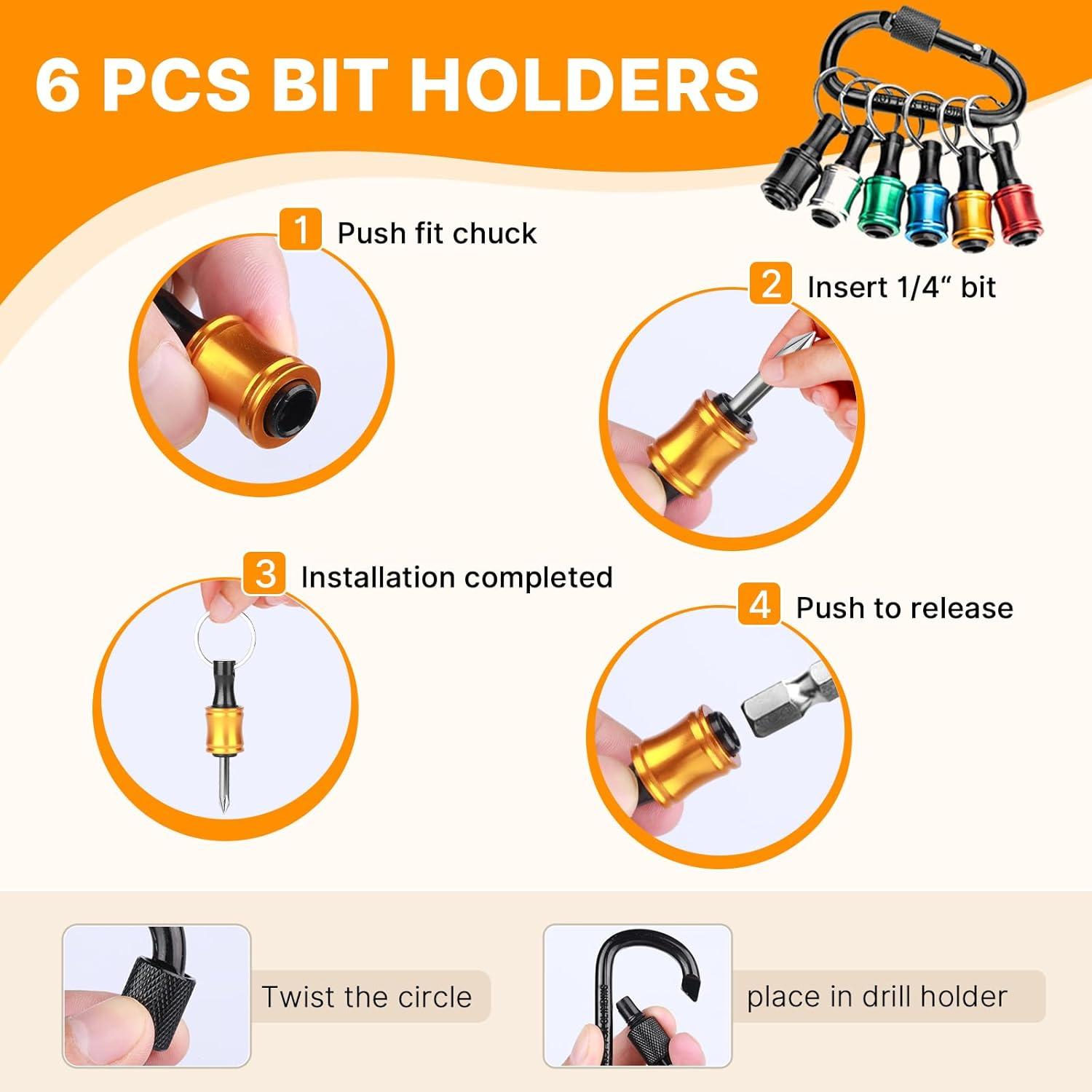 Soporte de Puntas 1/4 Sopclane 36 Piezas Multicolor