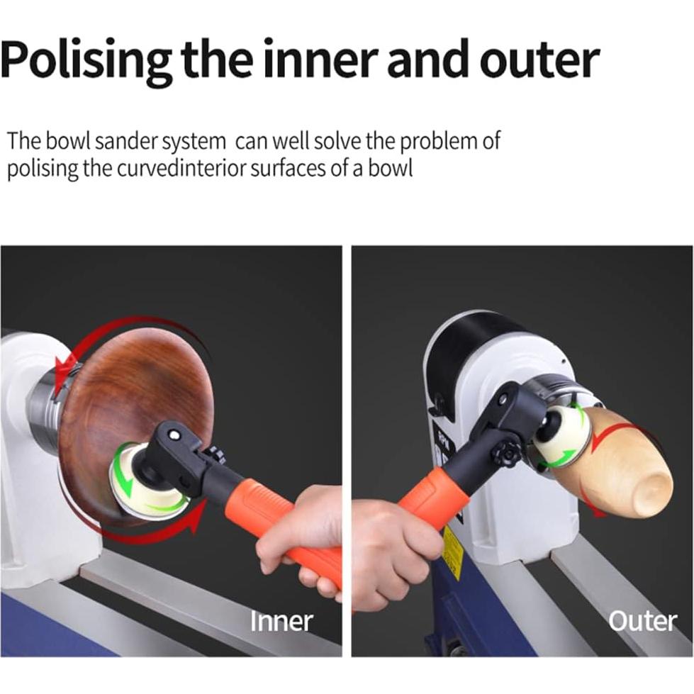 Lijadora Rotativa NAGU para Tazones con 4 Pads 5 y 8 cm