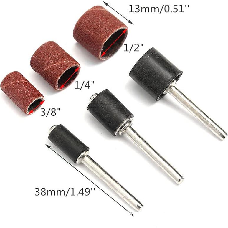 Kit de Lijado Dremel FLXDirect 132 Piezas - 120 Mangas y 12 Mandriles