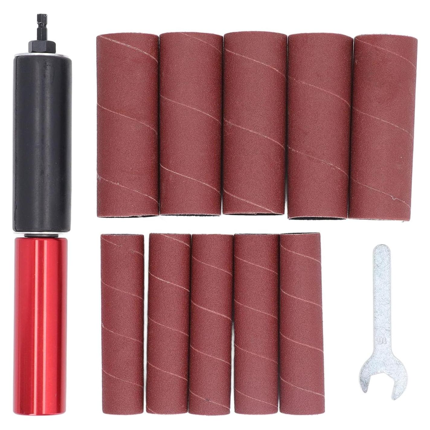 Adaptador de Lijadora de Eje Yosoo con 10 Mangas de Lija