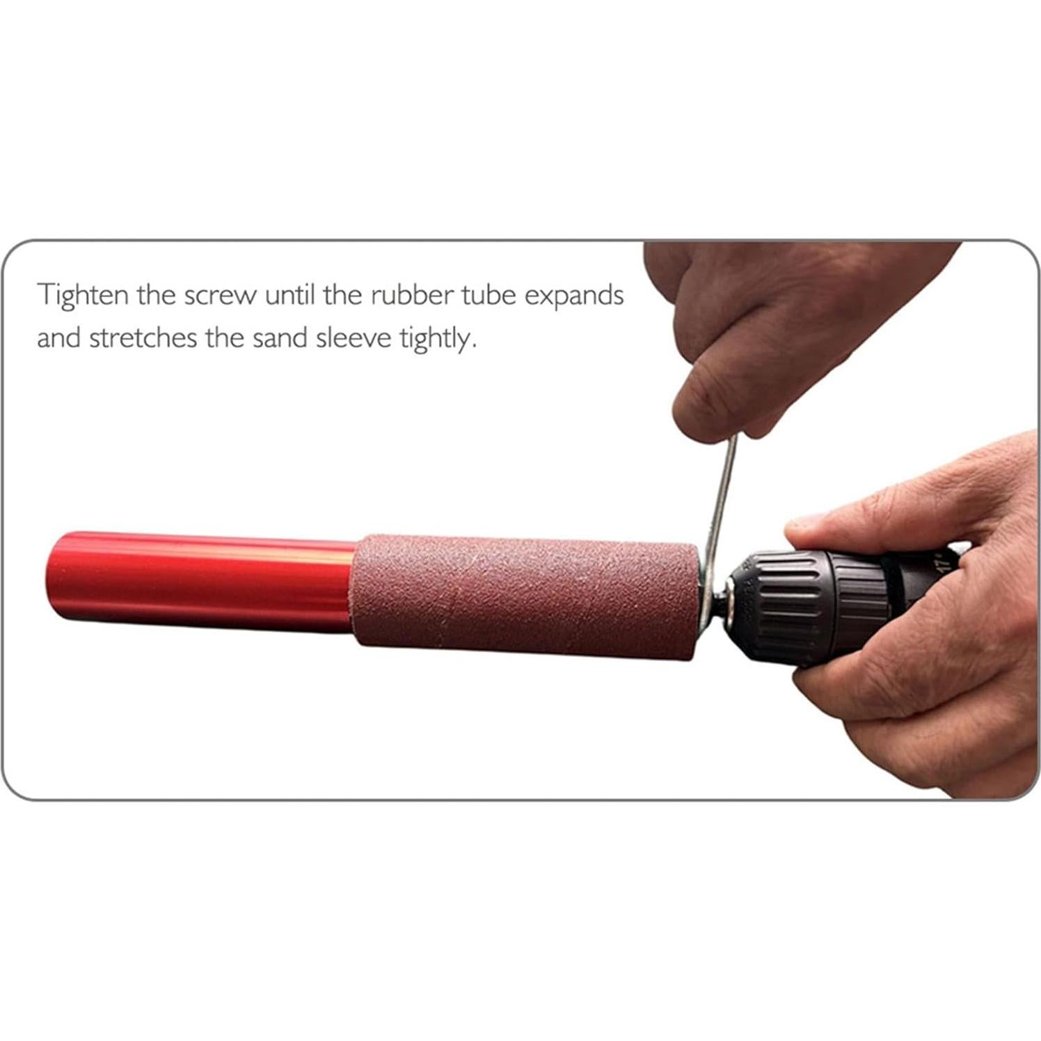 Adaptador de Lijadora de Eje Yosoo con 10 Mangas de Lija