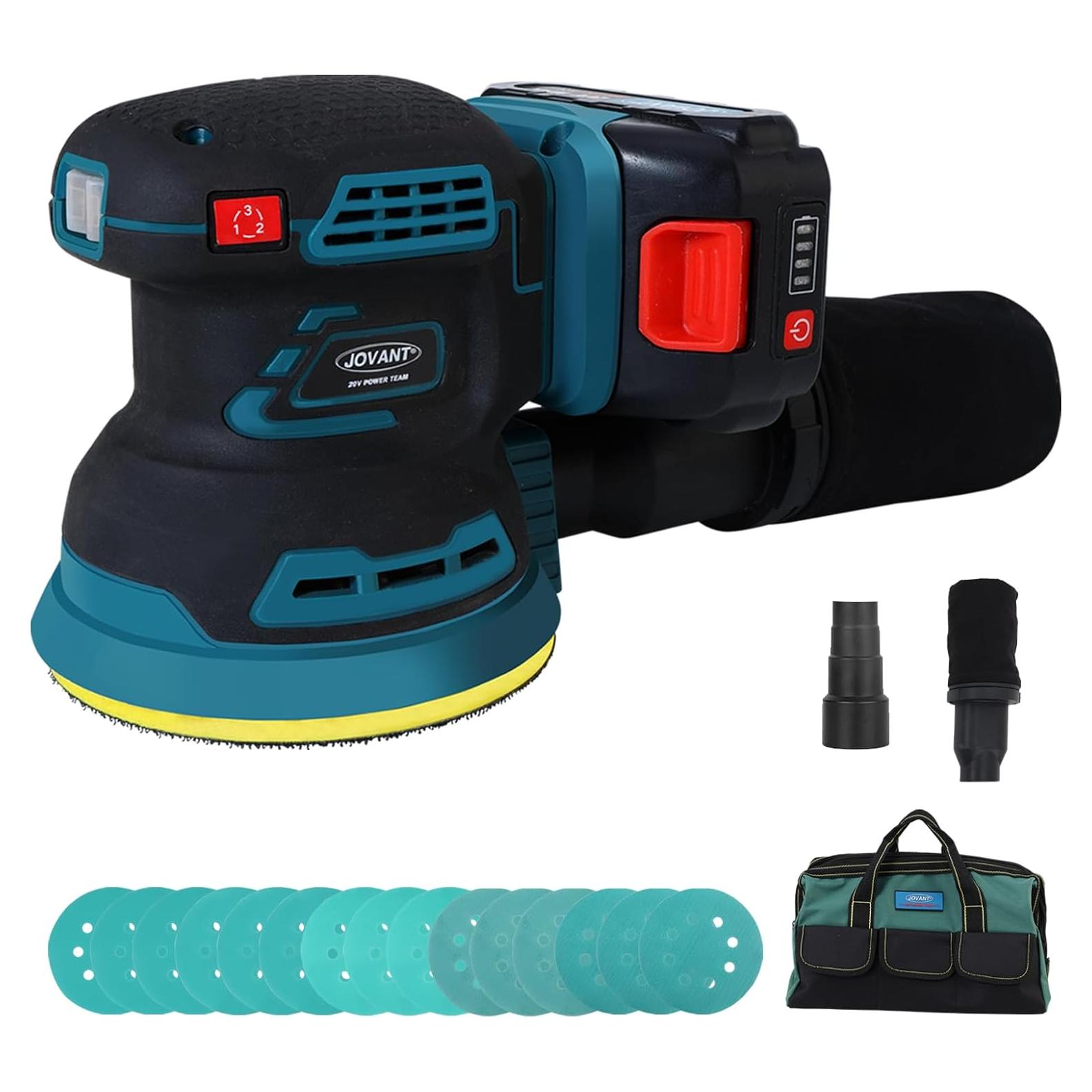 Lijadora Orbital Inalámbrica JOVANT 5" 7000-11000 OPM