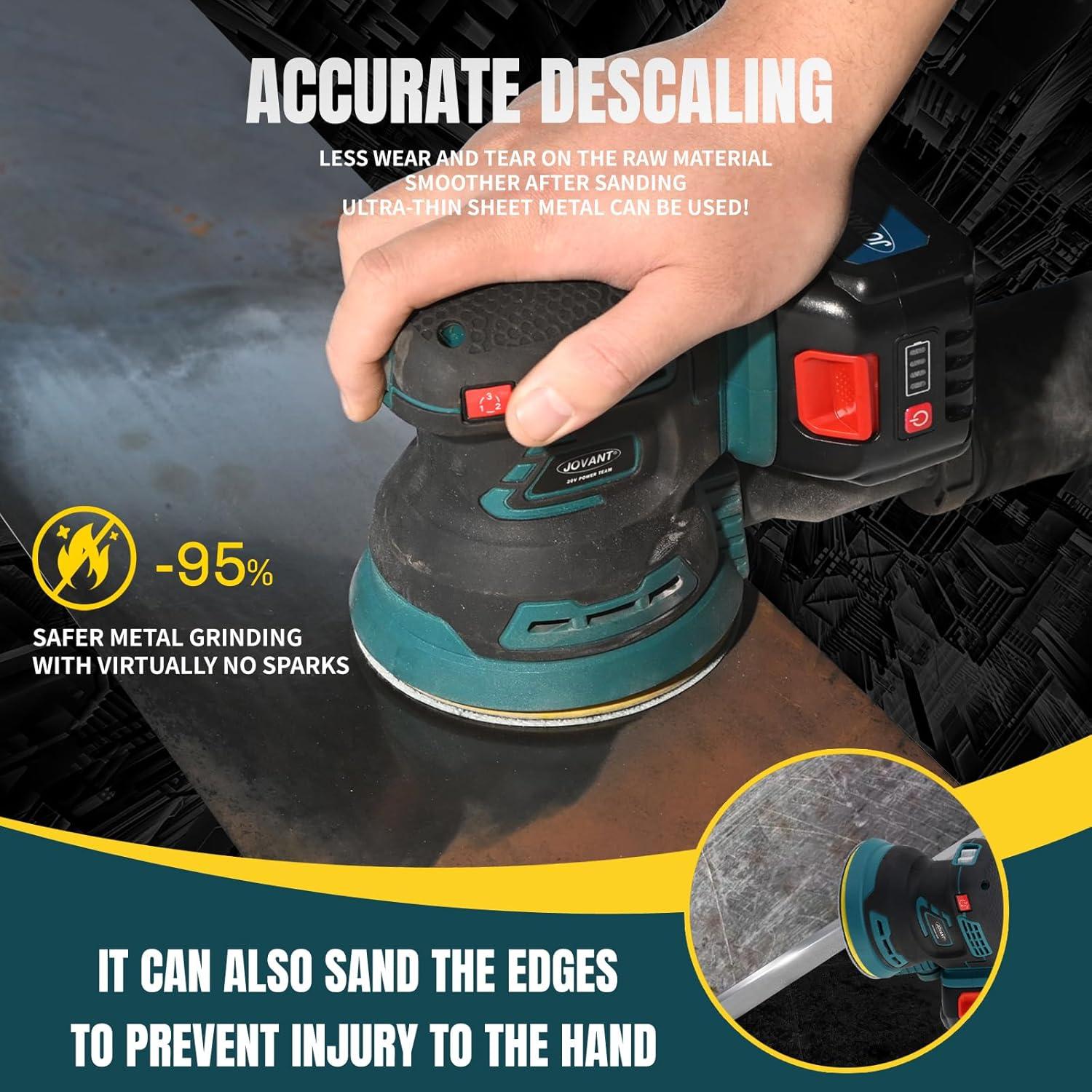 Lijadora Orbital Inalámbrica JOVANT 5" 7000-11000 OPM