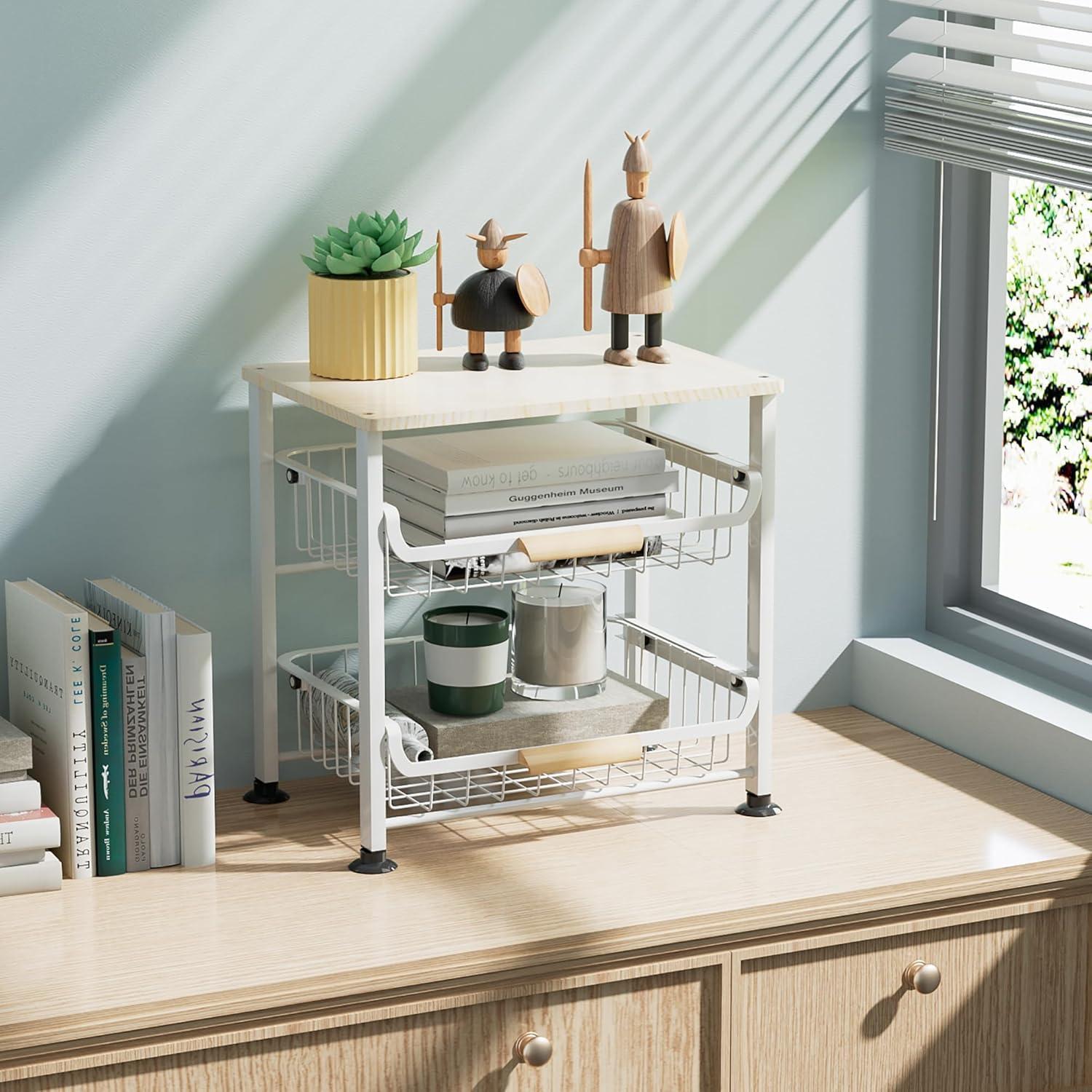 Cesta de Almacenamiento de Frutas NiuYichee 3 Capas Negra