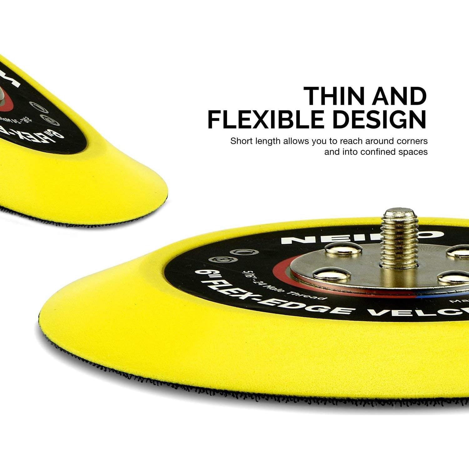 Almohadilla de Respaldo Flexible Neiko 6" con Gancho y Bucle