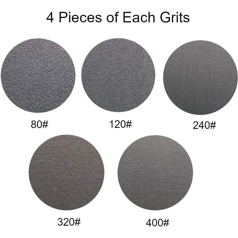 Cintas de Lijado 10mm x 330mm Zivisk - 20 Piezas Granos 80-400