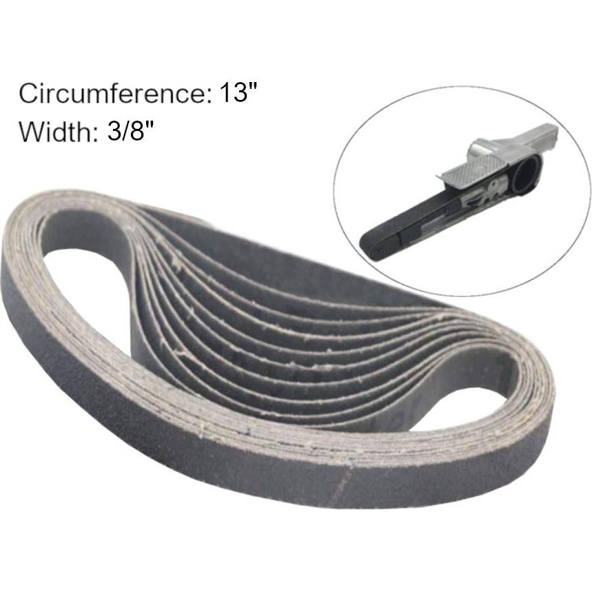 Cintas de Lijado 10mm x 330mm Zivisk - 20 Piezas Granos 80-400