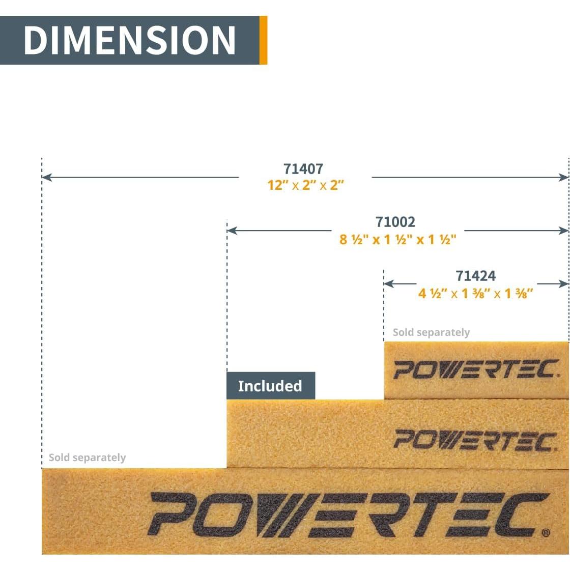 Barra de Limpieza Abrasiva POWERTEC 71002 21.6 cm - 4PK