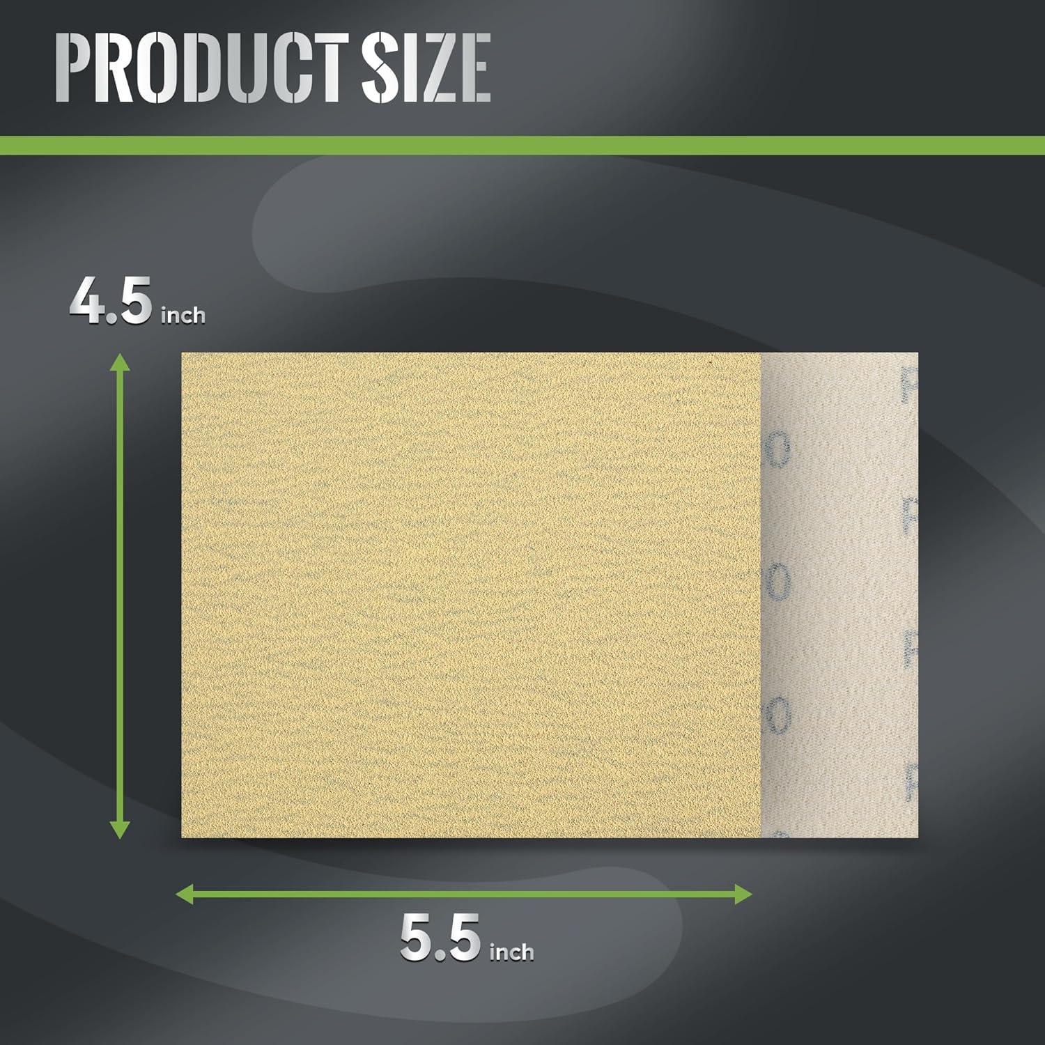 Papel de Lija 120 Grano SANDPROX 30 Hojas 11.43 x 13.97 cm