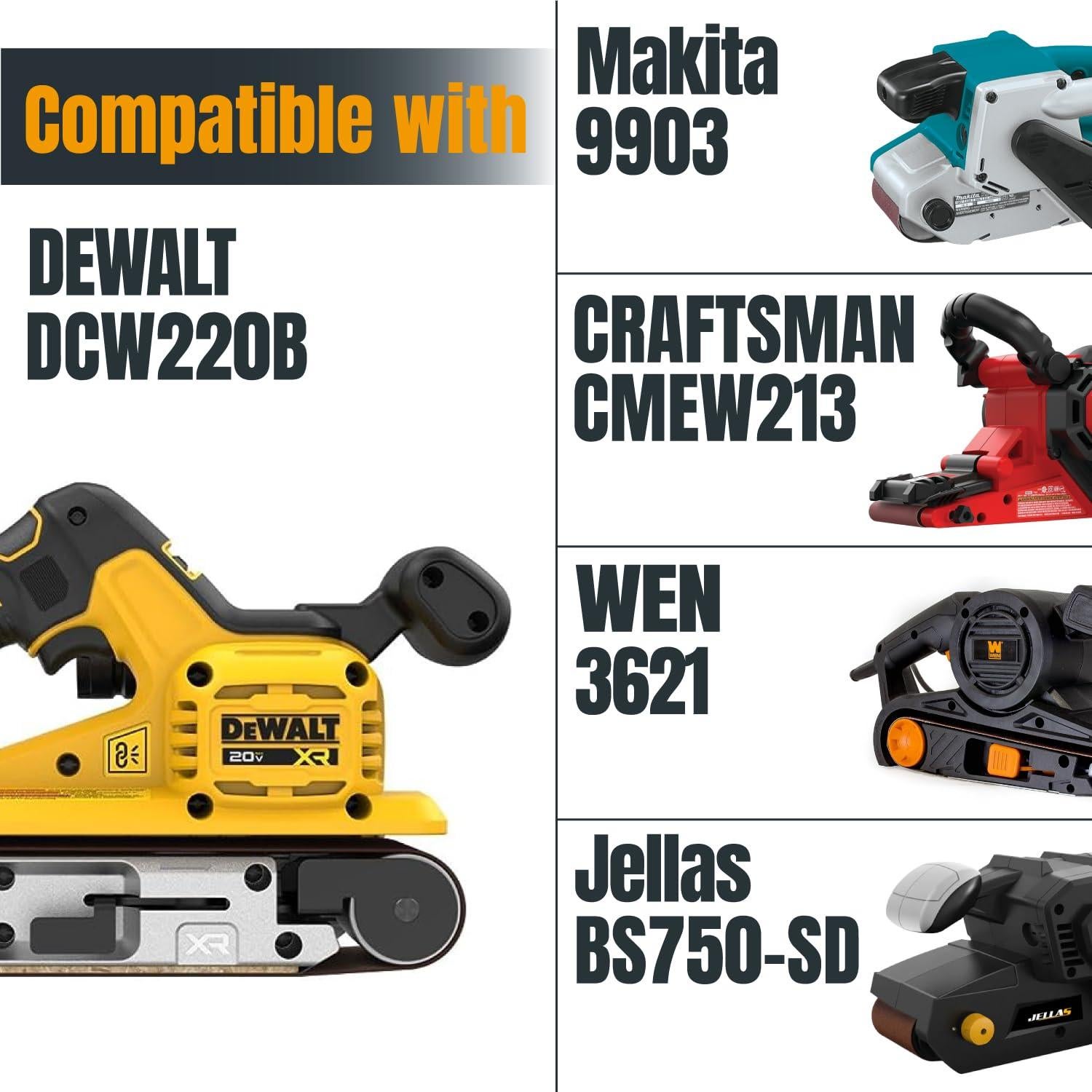 Cintas de Lijado POWERTEC 3x21" 320 Granos - Paquete de 10