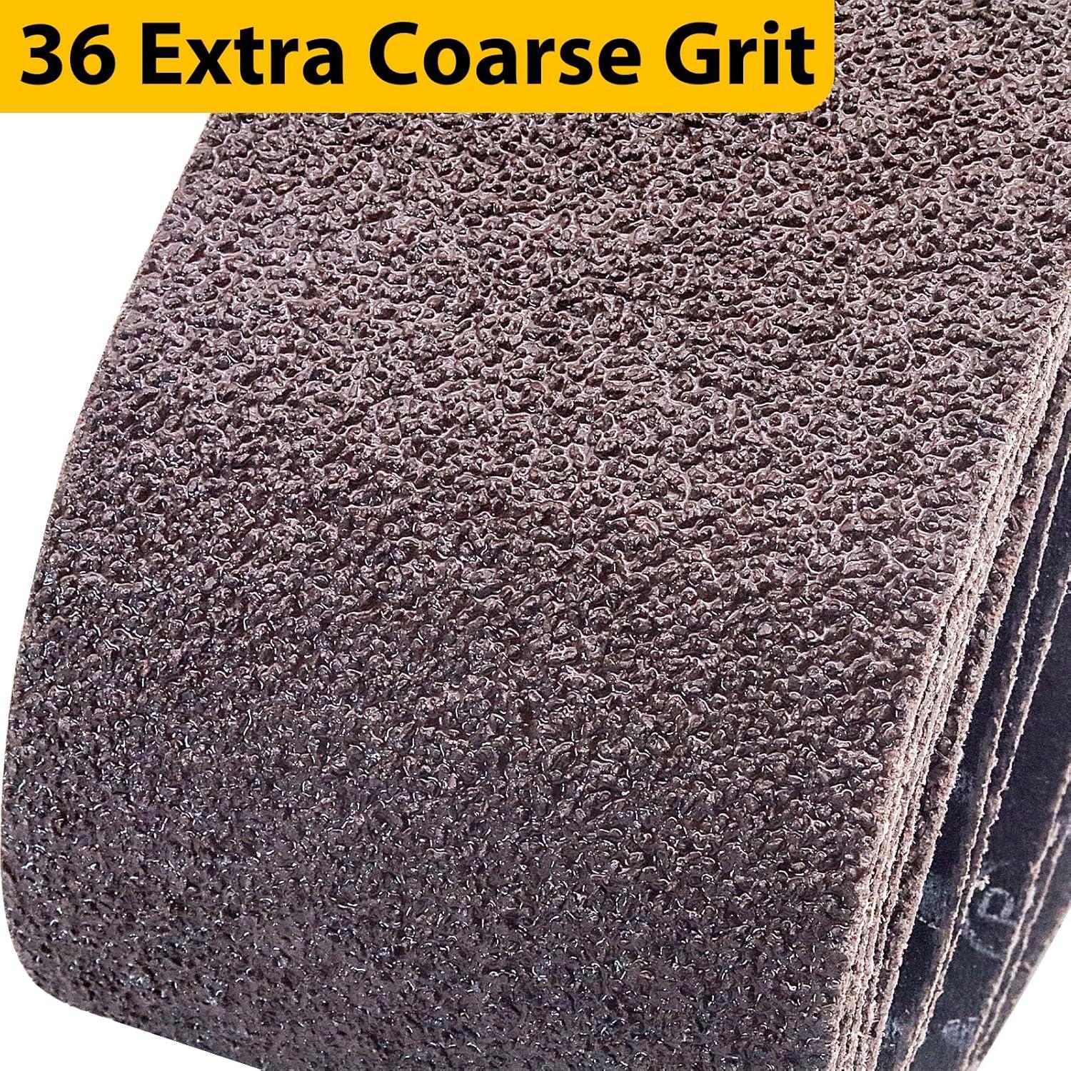 Cintas de Lijado 3x61 cm Taokyid Grano 36 Paquete 10 Unidades