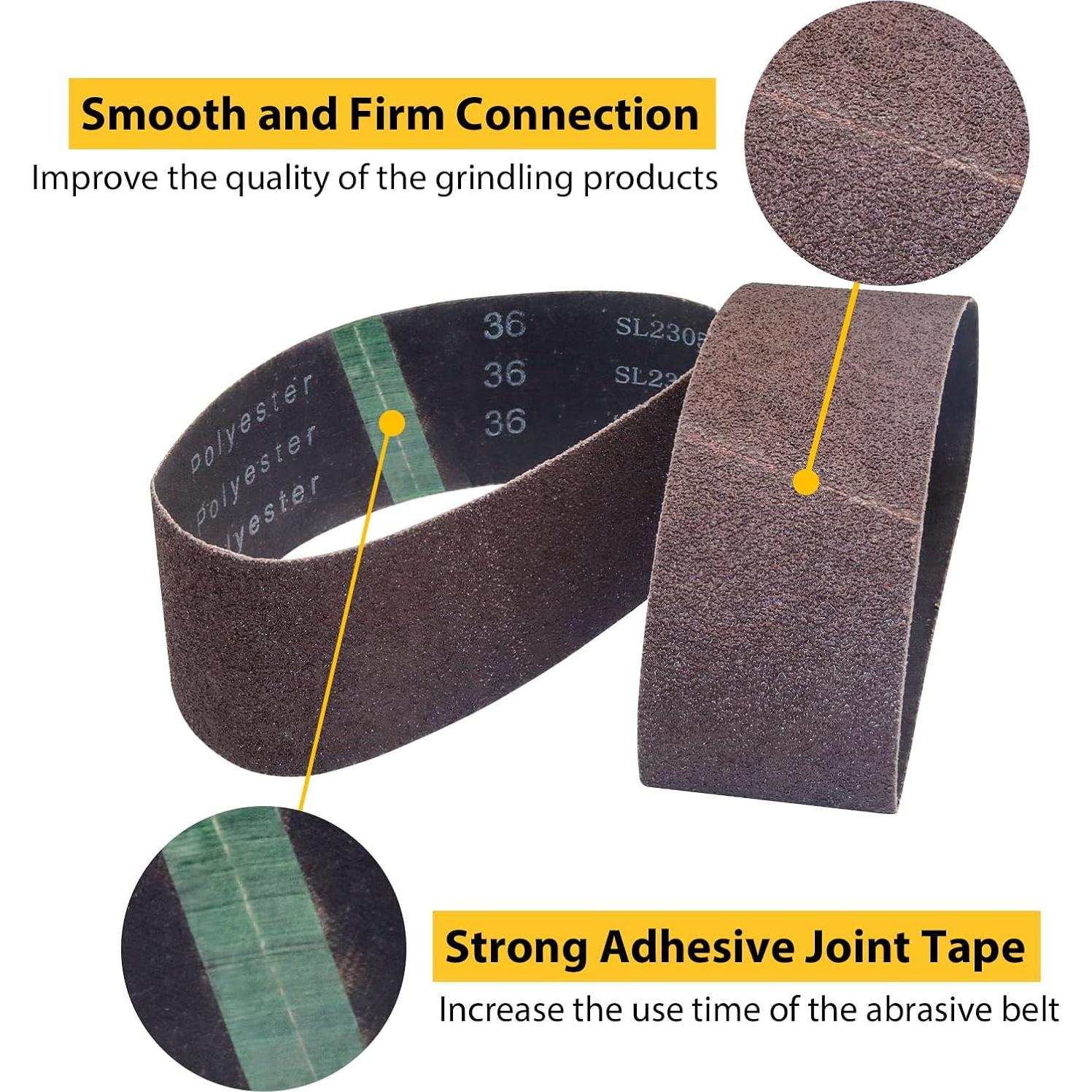 Cintas de Lijado 3x61 cm Taokyid Grano 36 Paquete 10 Unidades