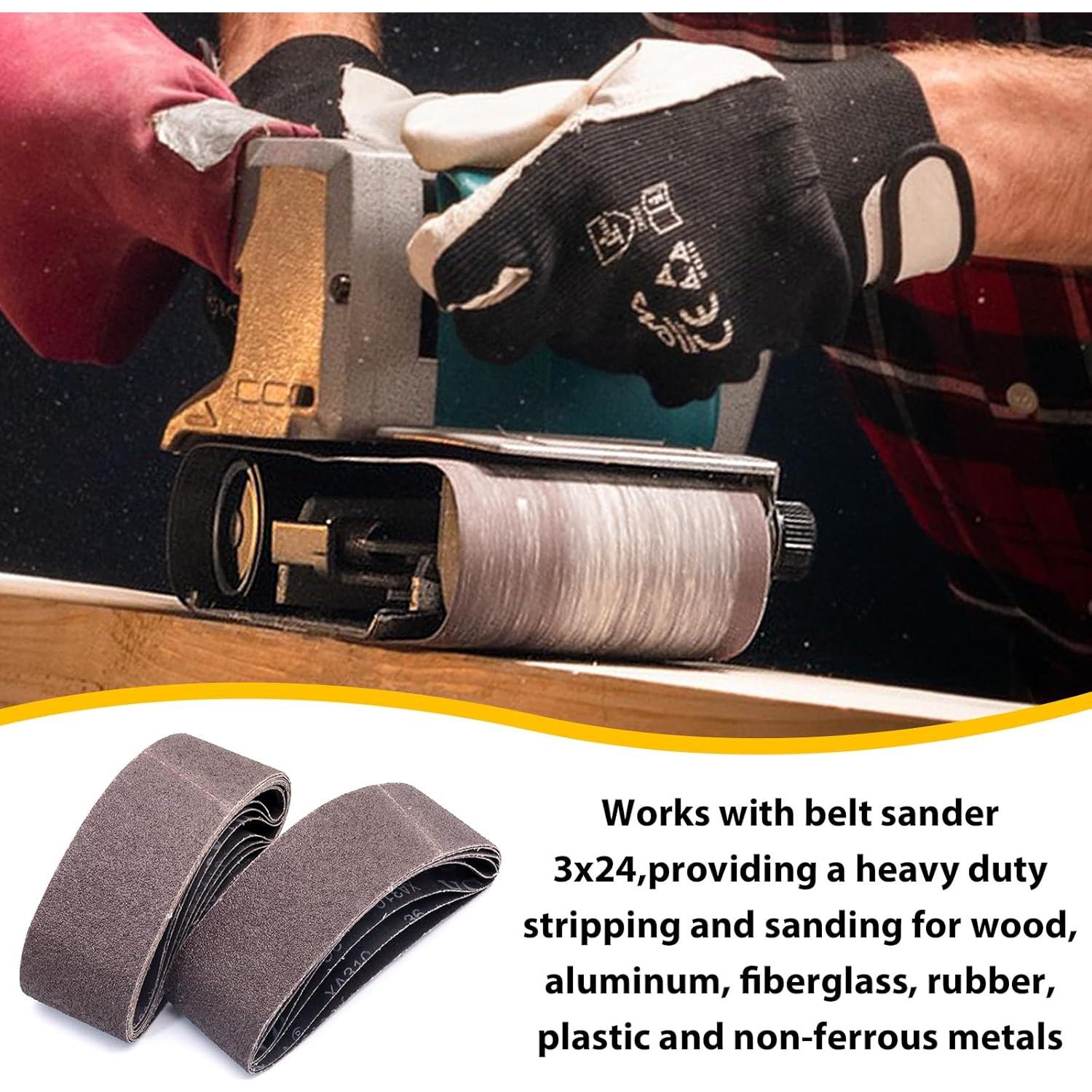 Cintas de Lijado 3x61 cm Taokyid Grano 36 Paquete 10 Unidades